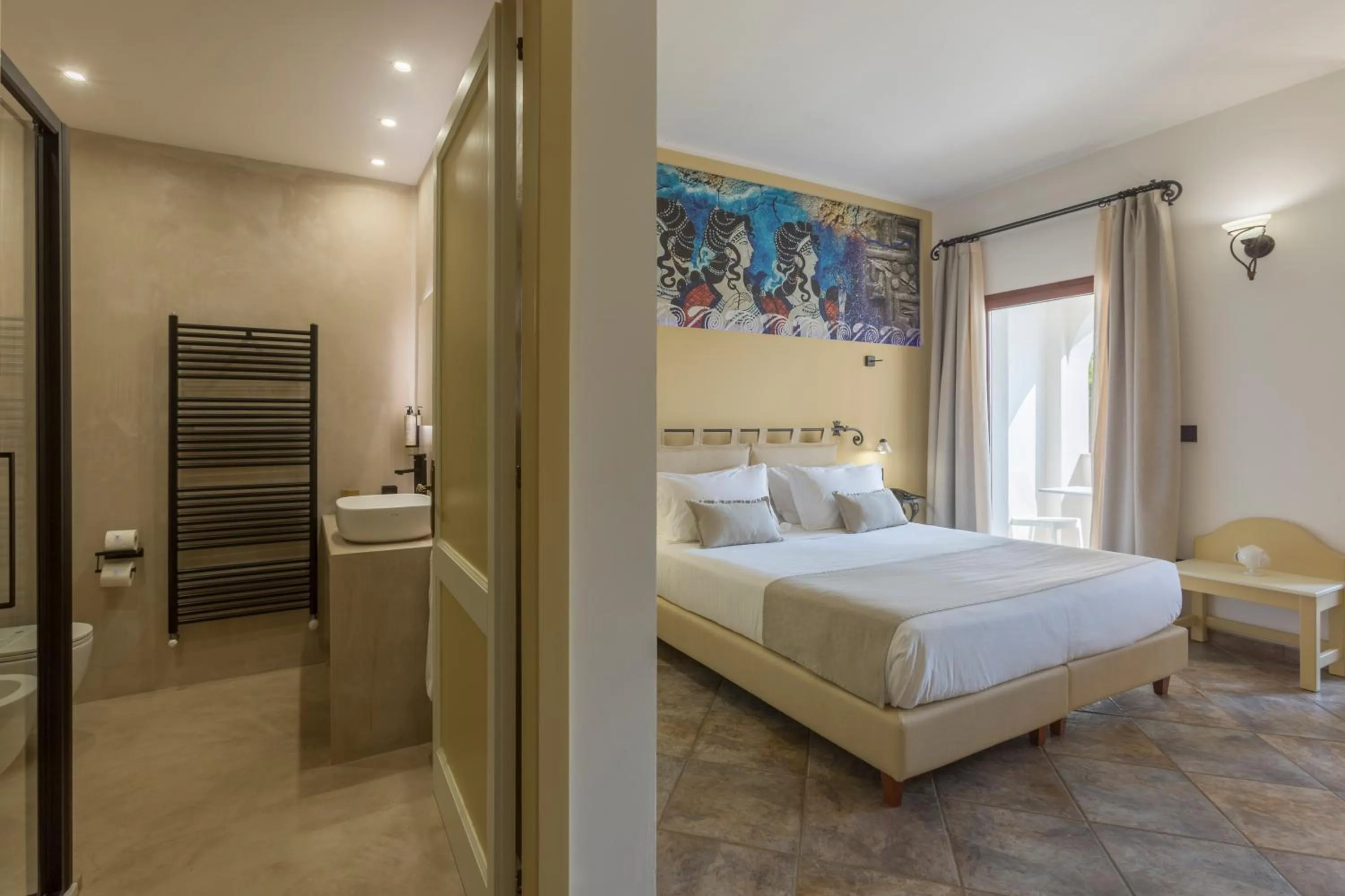 Bathroom, Bed in Hotel Montecallini - Adult Only 14