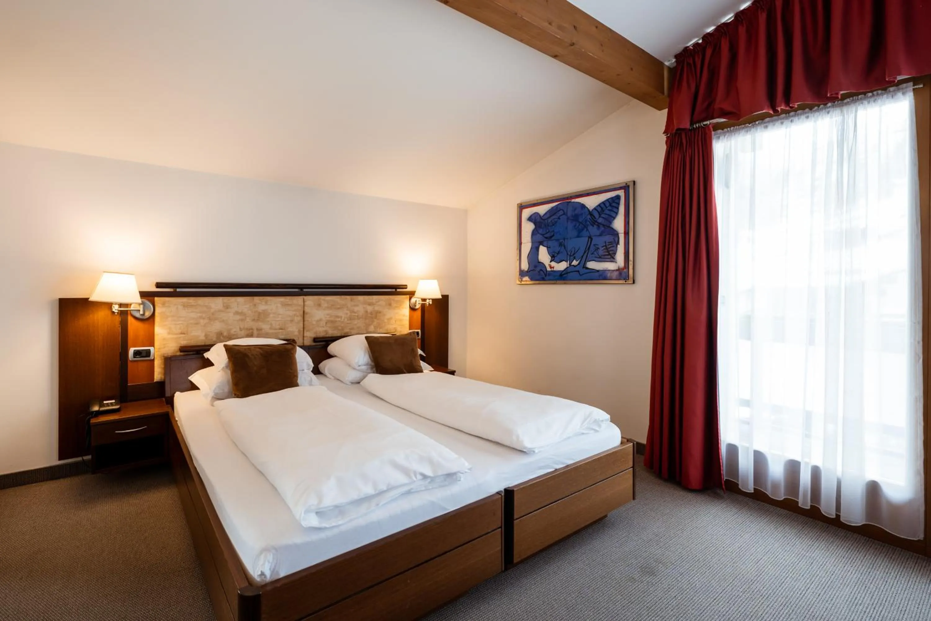 Bed in Feldmilla Design Hotel - Wellness & SPA