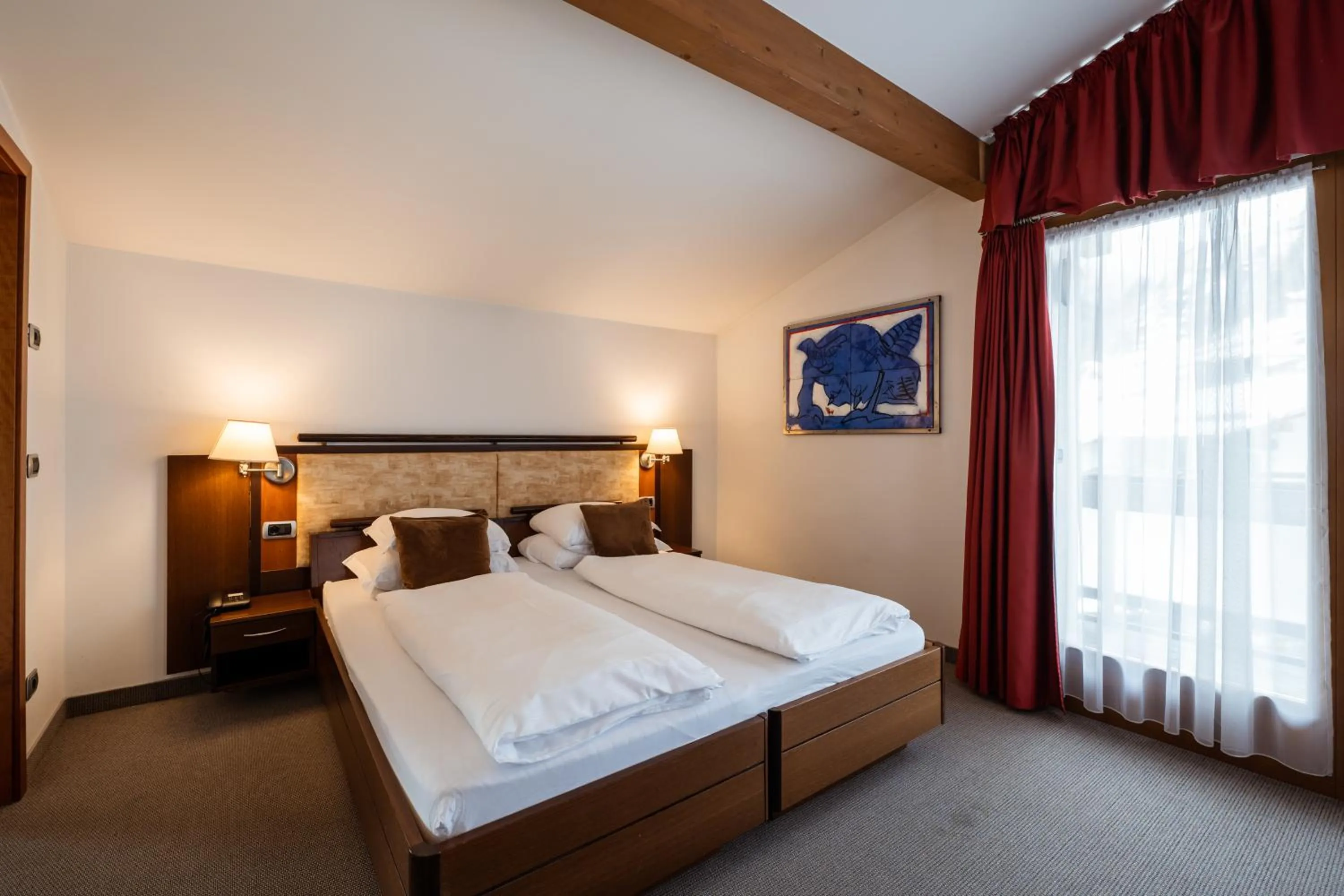 Bed in Feldmilla Design Hotel - Wellness & SPA