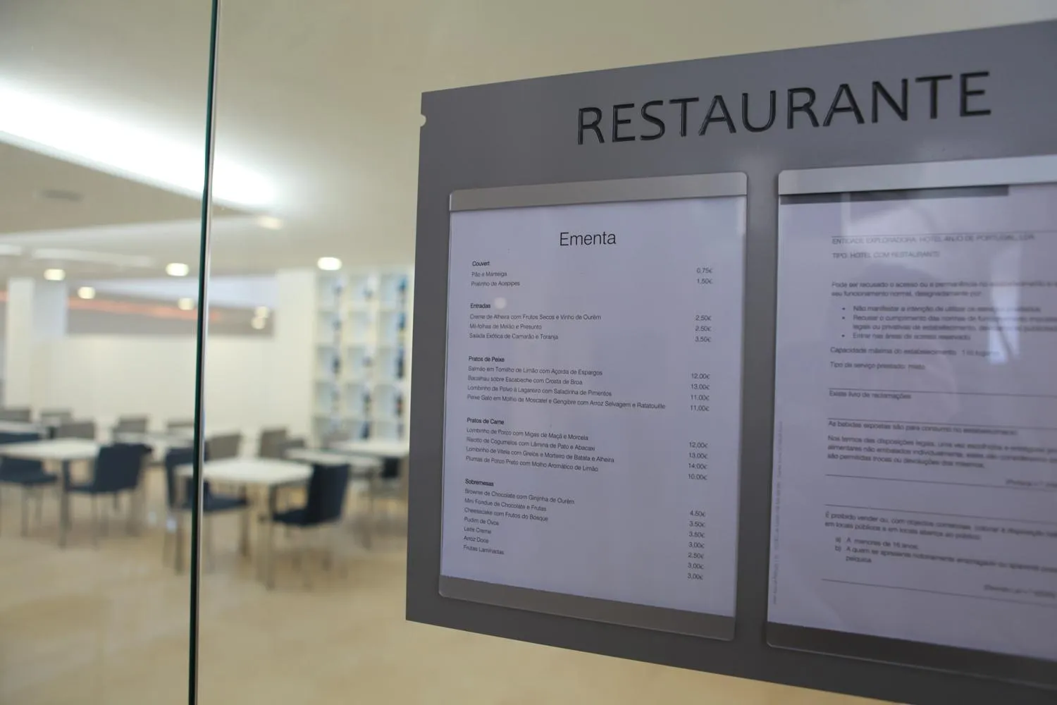 Restaurant/places to eat in Hotel Anjo de Portugal