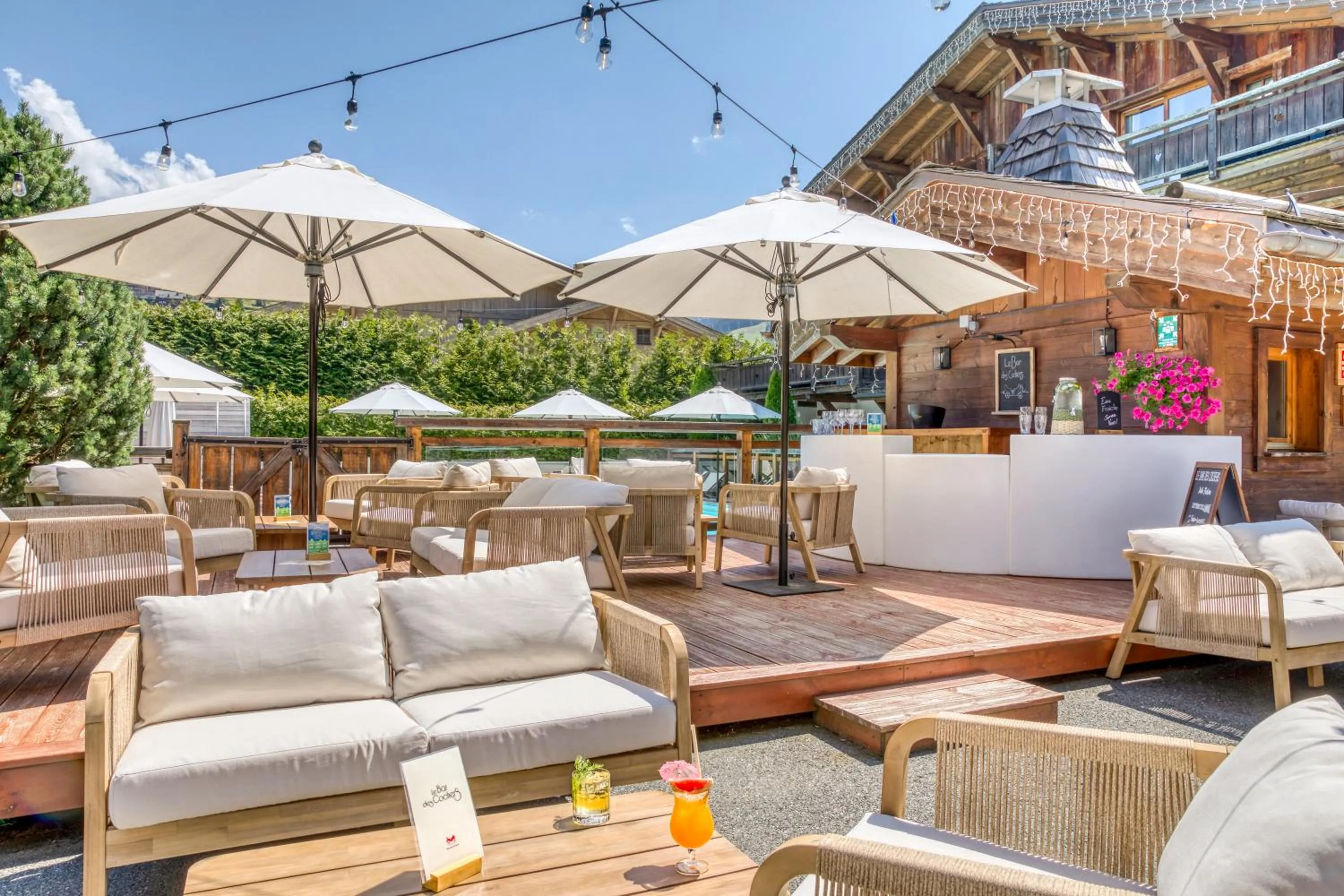 Patio in Les Loges Blanches Megève