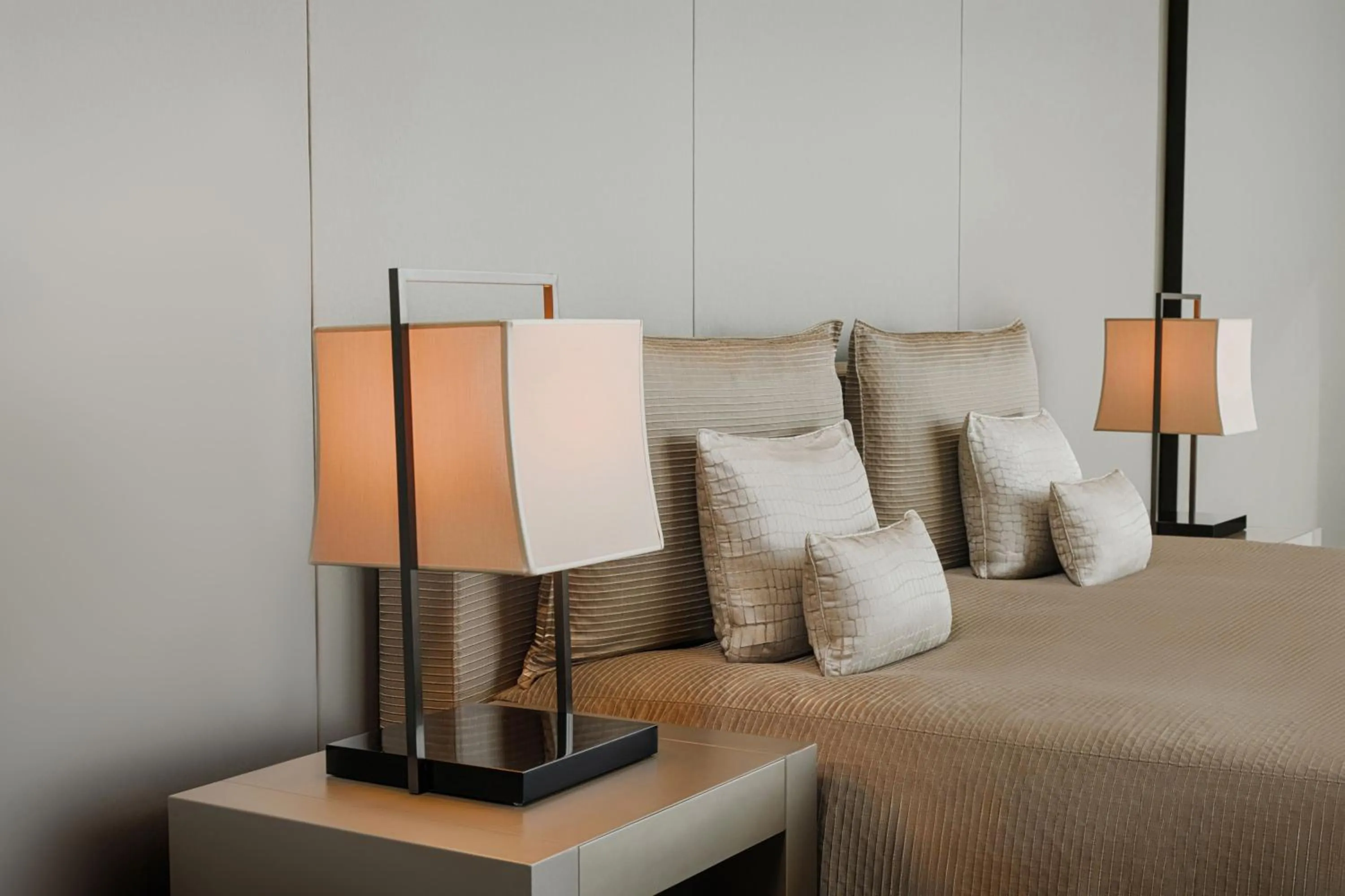 Bed in Armani Hotel Dubai, Burj Khalifa