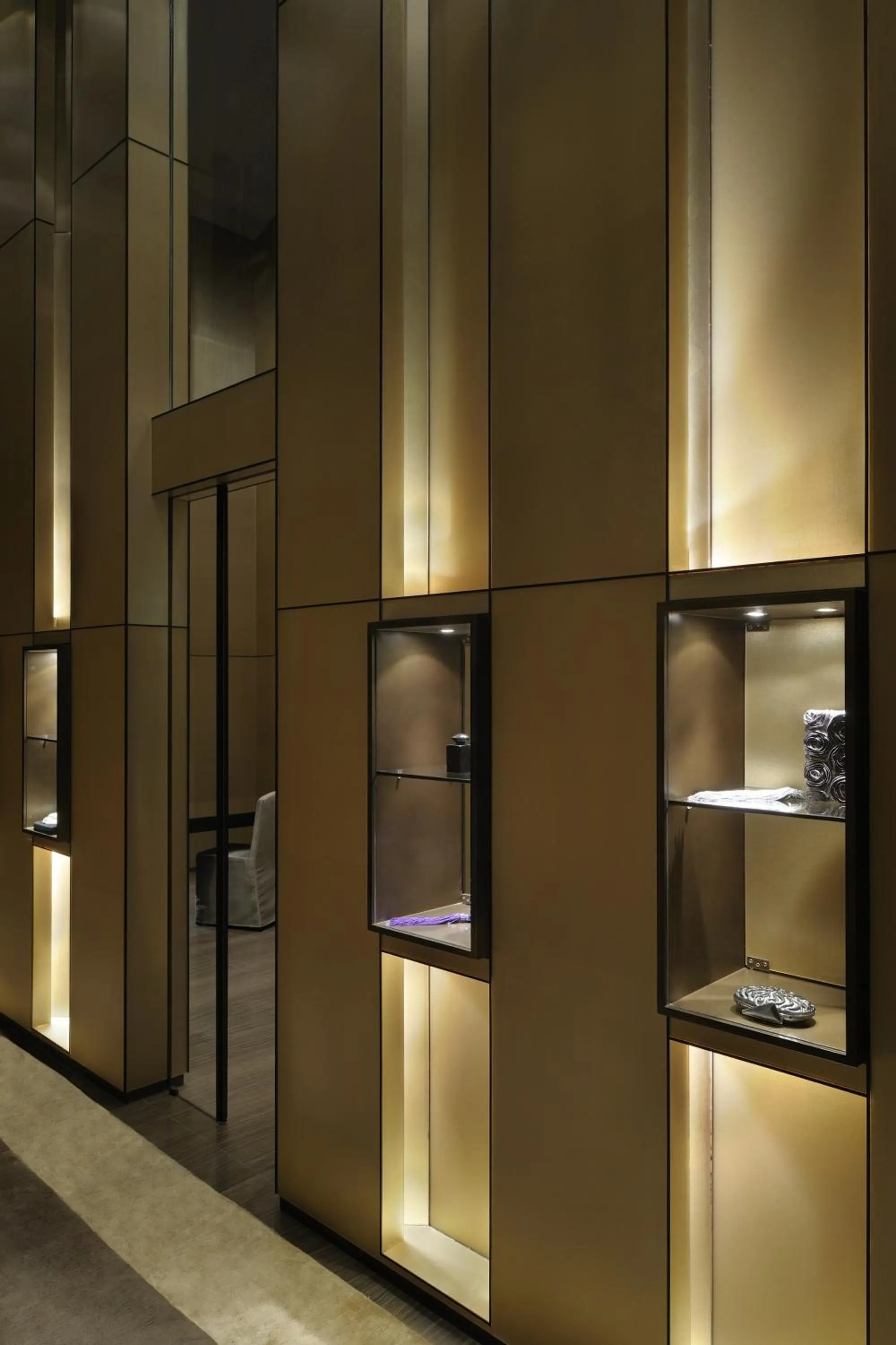 Decorative detail in Armani Hotel Dubai, Burj Khalifa