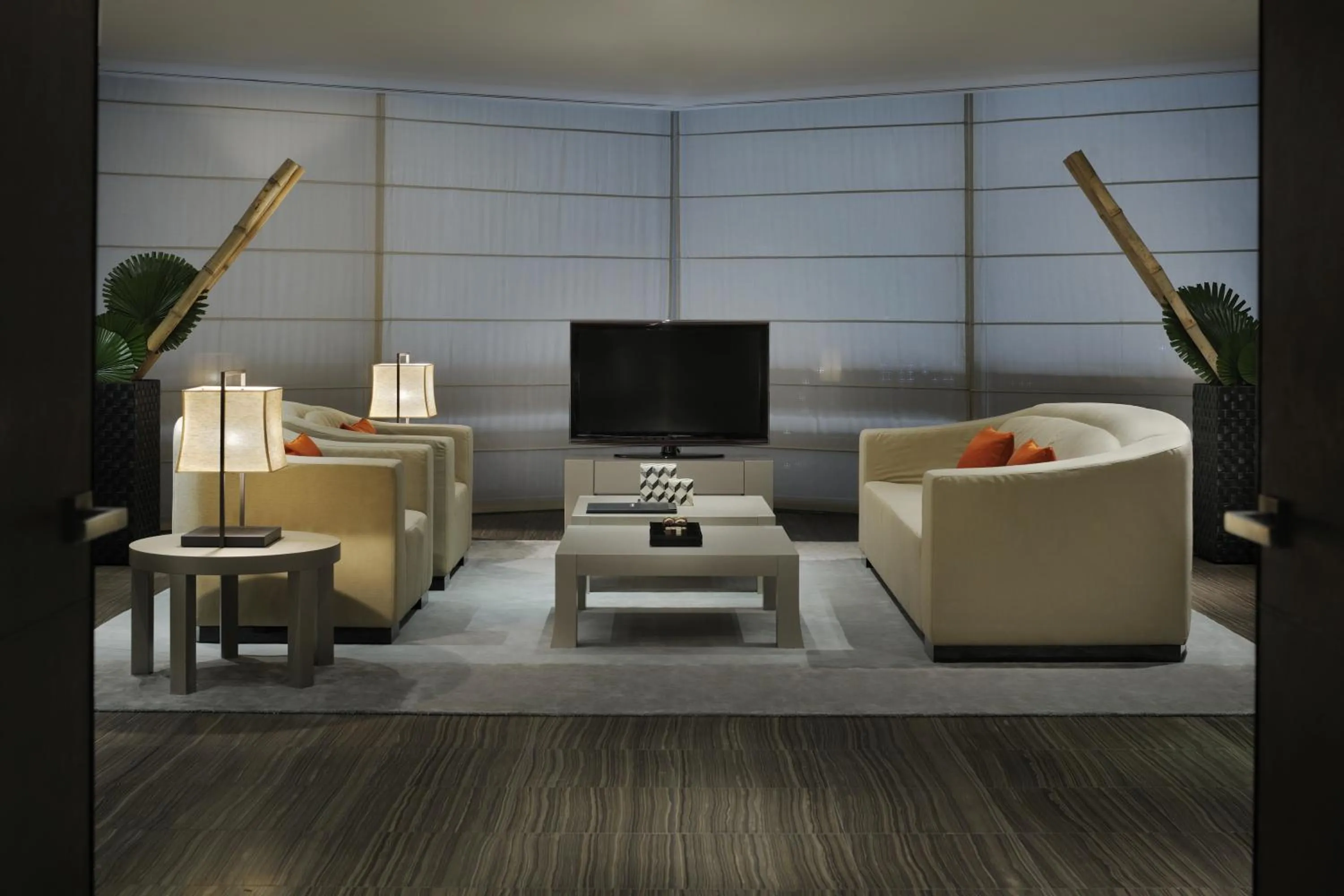 Living room in Armani Hotel Dubai, Burj Khalifa