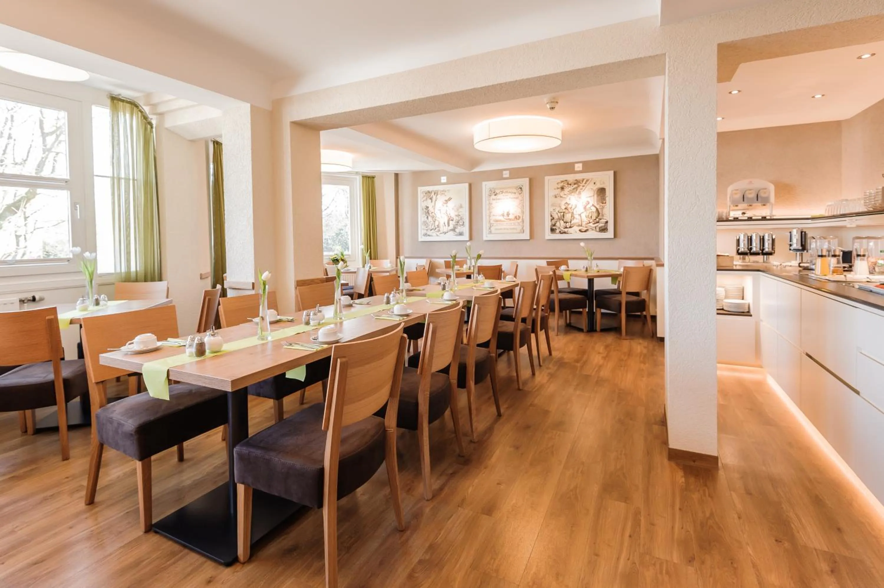 Food and drinks in Hotel an der Linah garni