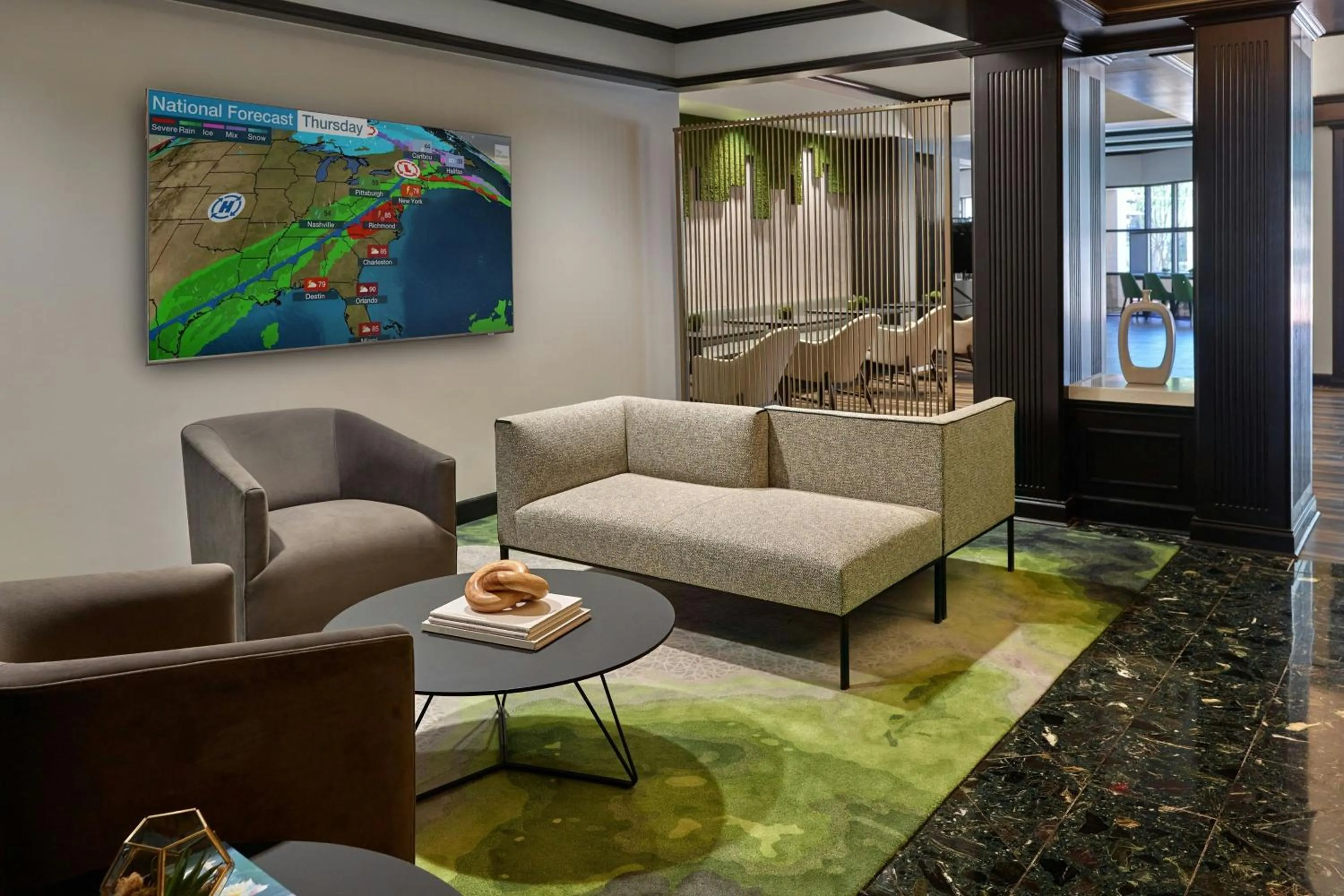 Lobby or reception in Charlotte Marriott SouthPark