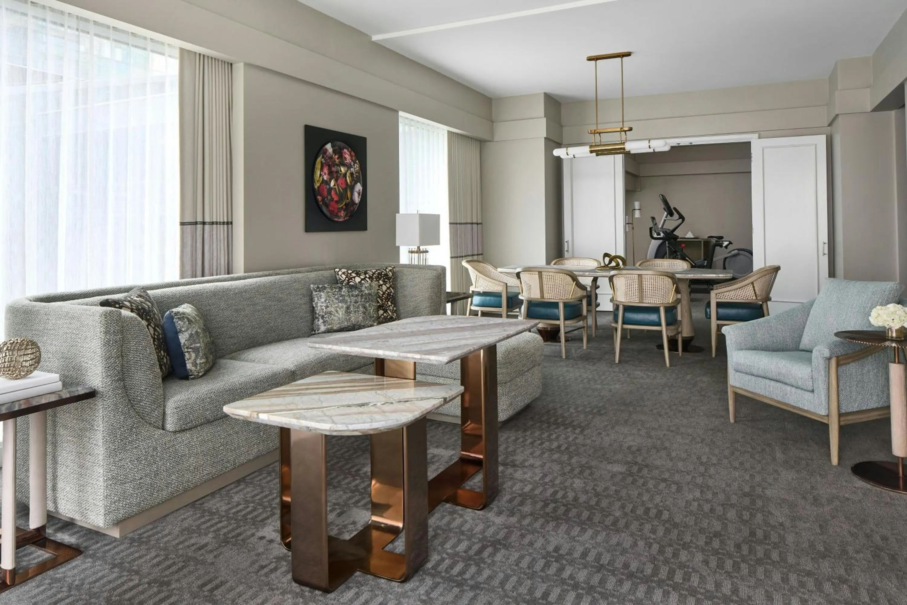 Living room in The Ritz-Carlton, Charlotte