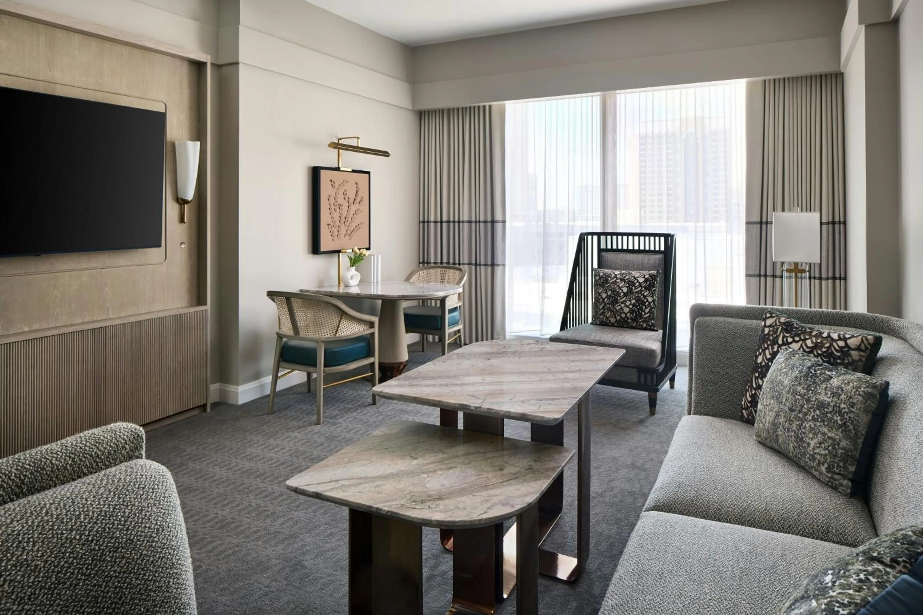 Living room in The Ritz-Carlton, Charlotte