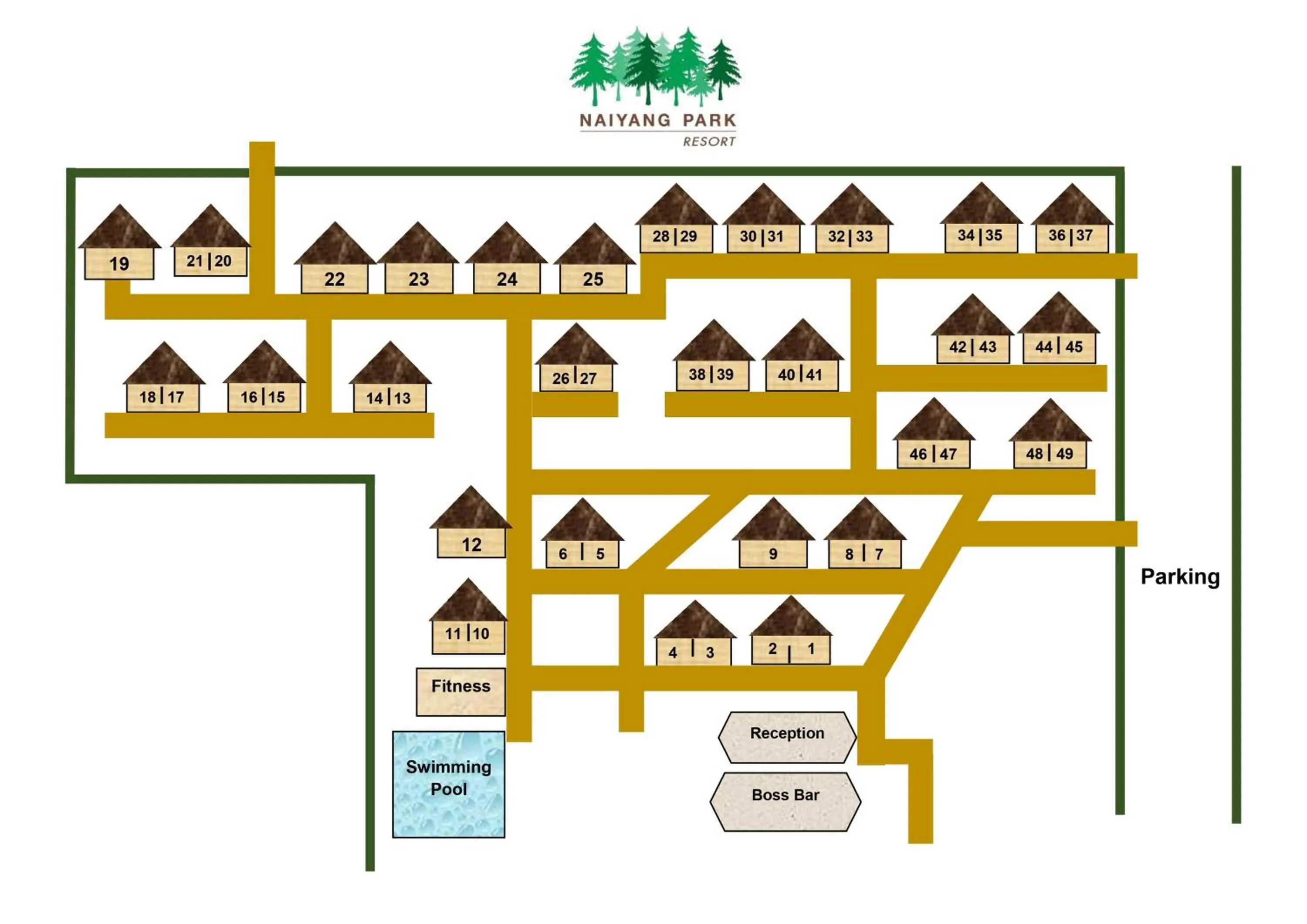 Floor plan in Naiyang Park Resort - SHA Extra Plus