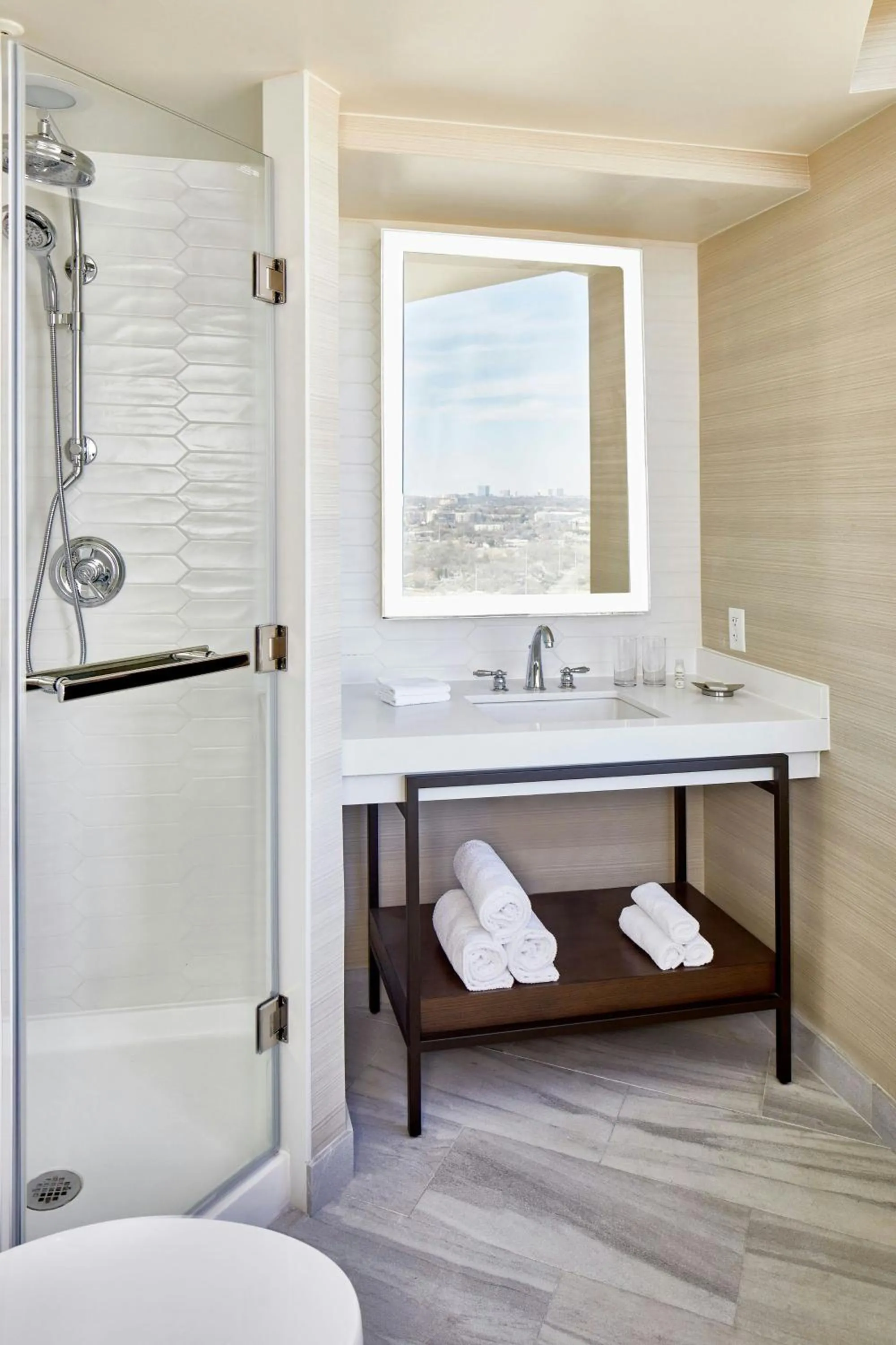 Bathroom in Renaissance Dallas Hotel