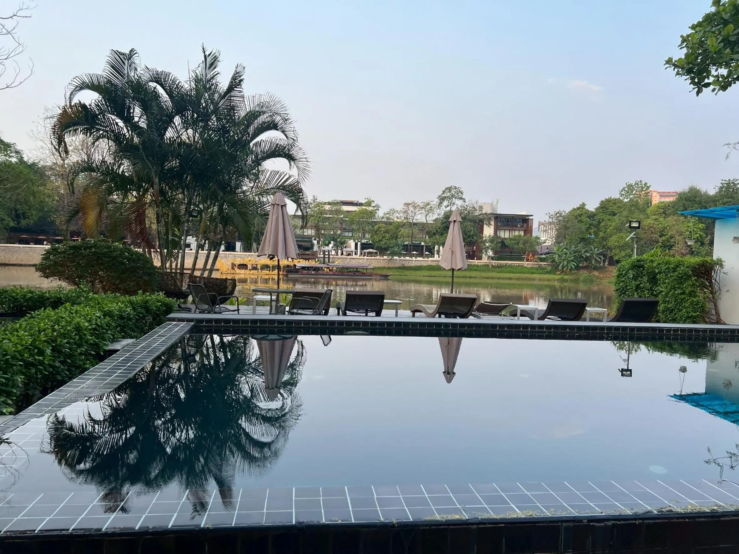 Pool view in i-river chiangmai