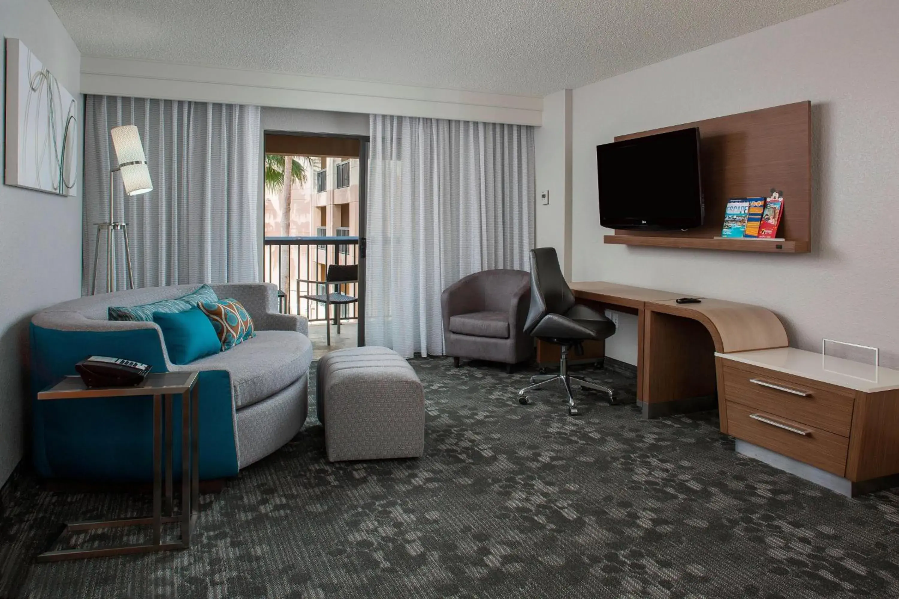 Newly Renovated, 1 Bedroom Larger Suite, 1 King, Sofa bed in Courtyard by Marriott Orlando Lake Buena Vista in the Marriott Village Newly Renovated, 1 Bedroom Larger Suite, 1 King, Sofa bed in Courtyard by Marriott Orlando Lake Buena Vista in the Marriott Village