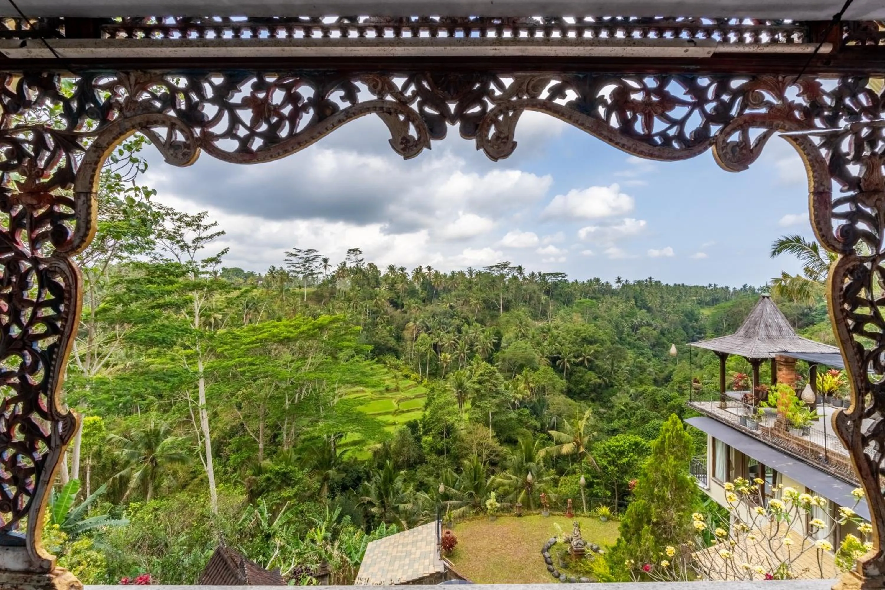 Balcony/Terrace in Tirta Asri Ubud Villa