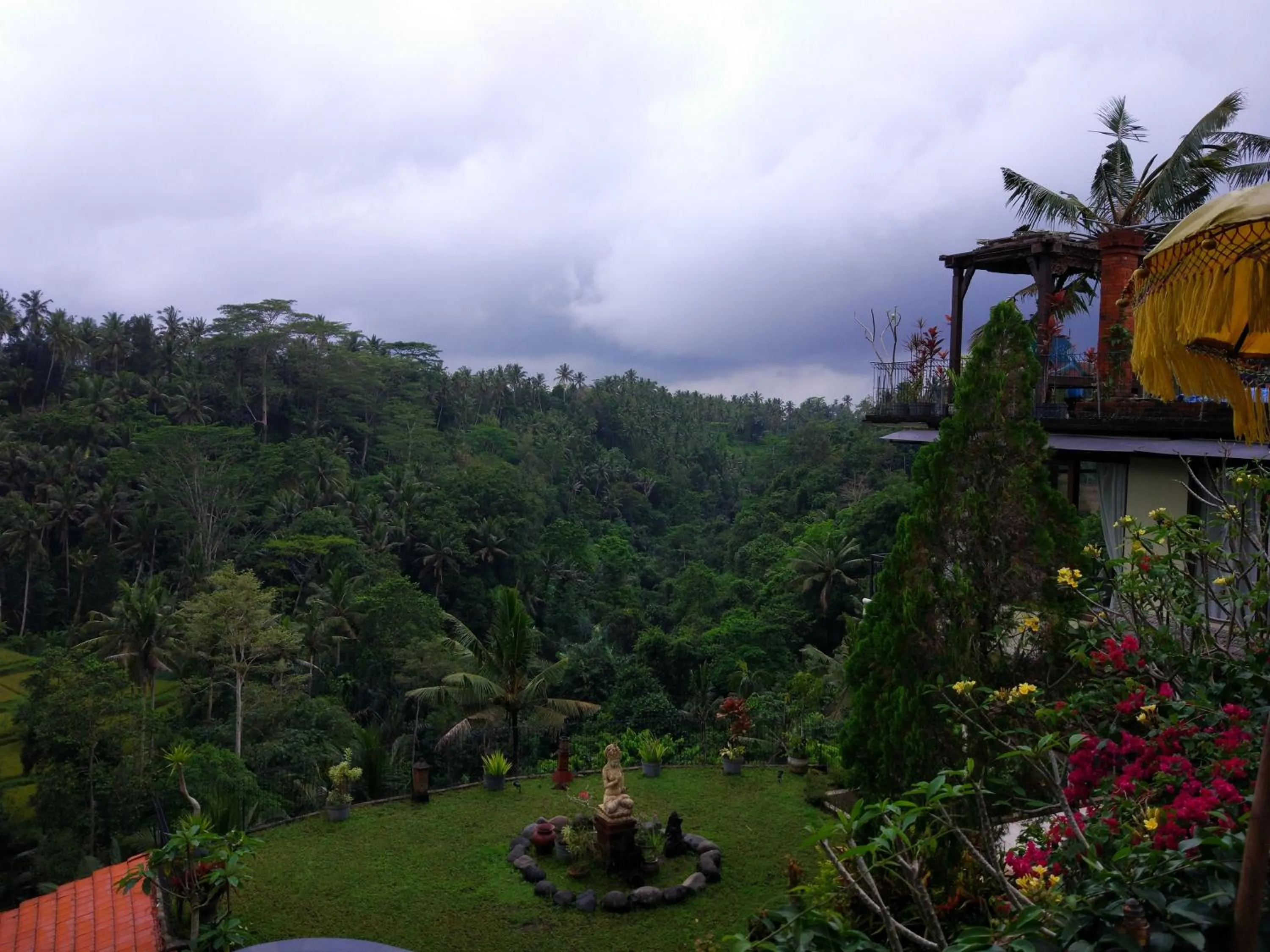 Garden view in Tirta Asri Ubud Villa