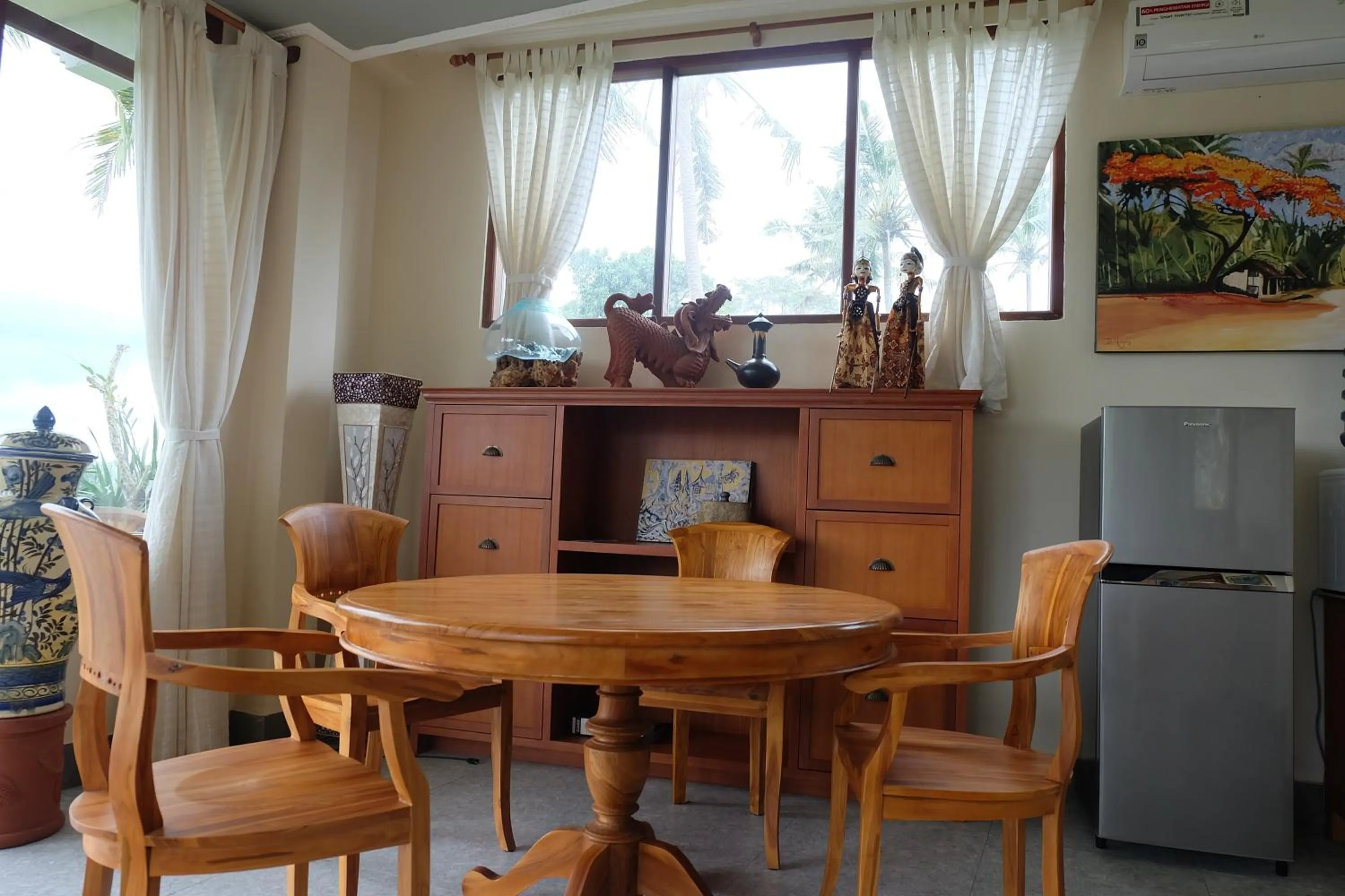 Dining area in Tirta Asri Ubud Villa