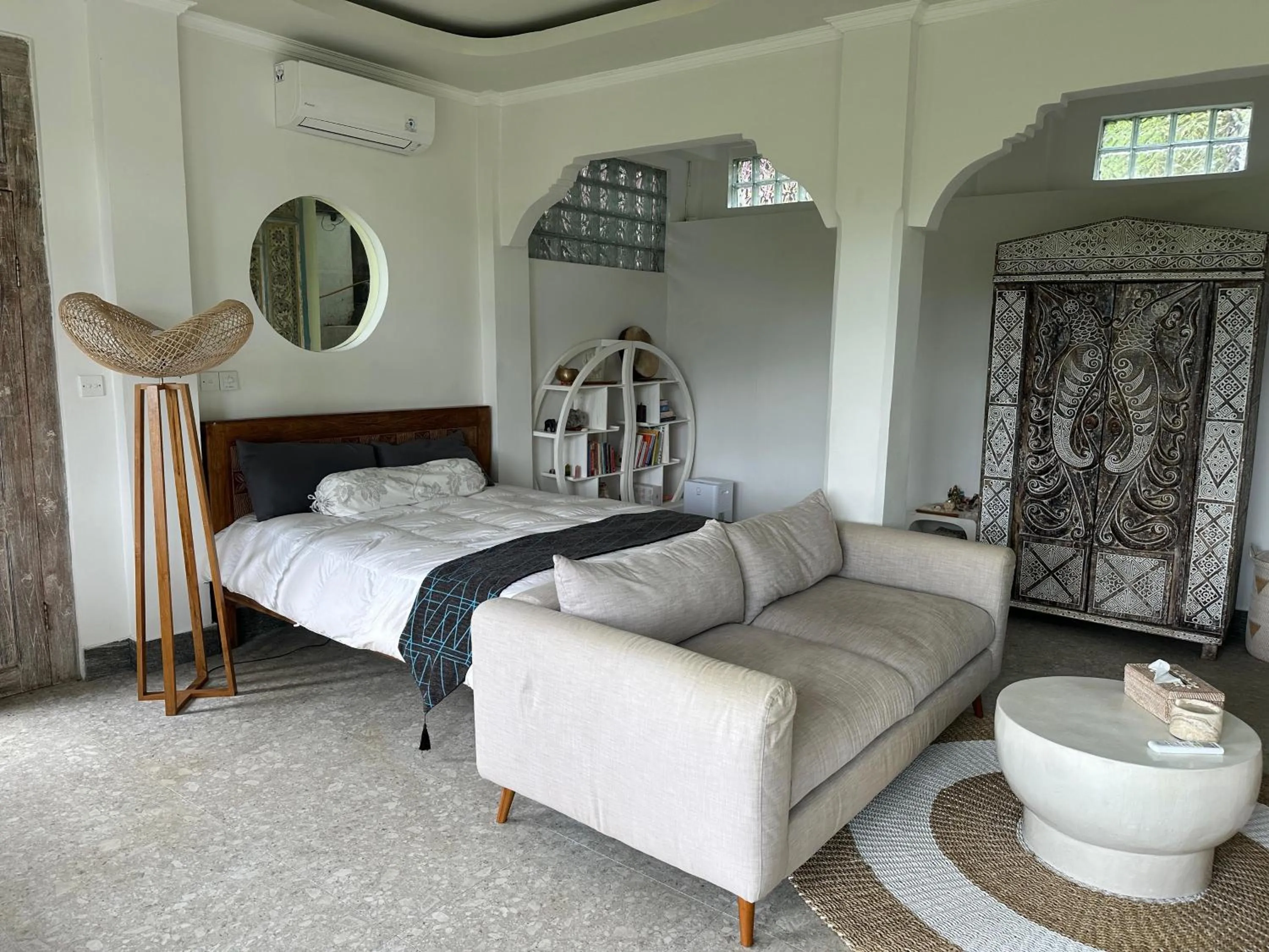 Bed in Tirta Asri Ubud Villa