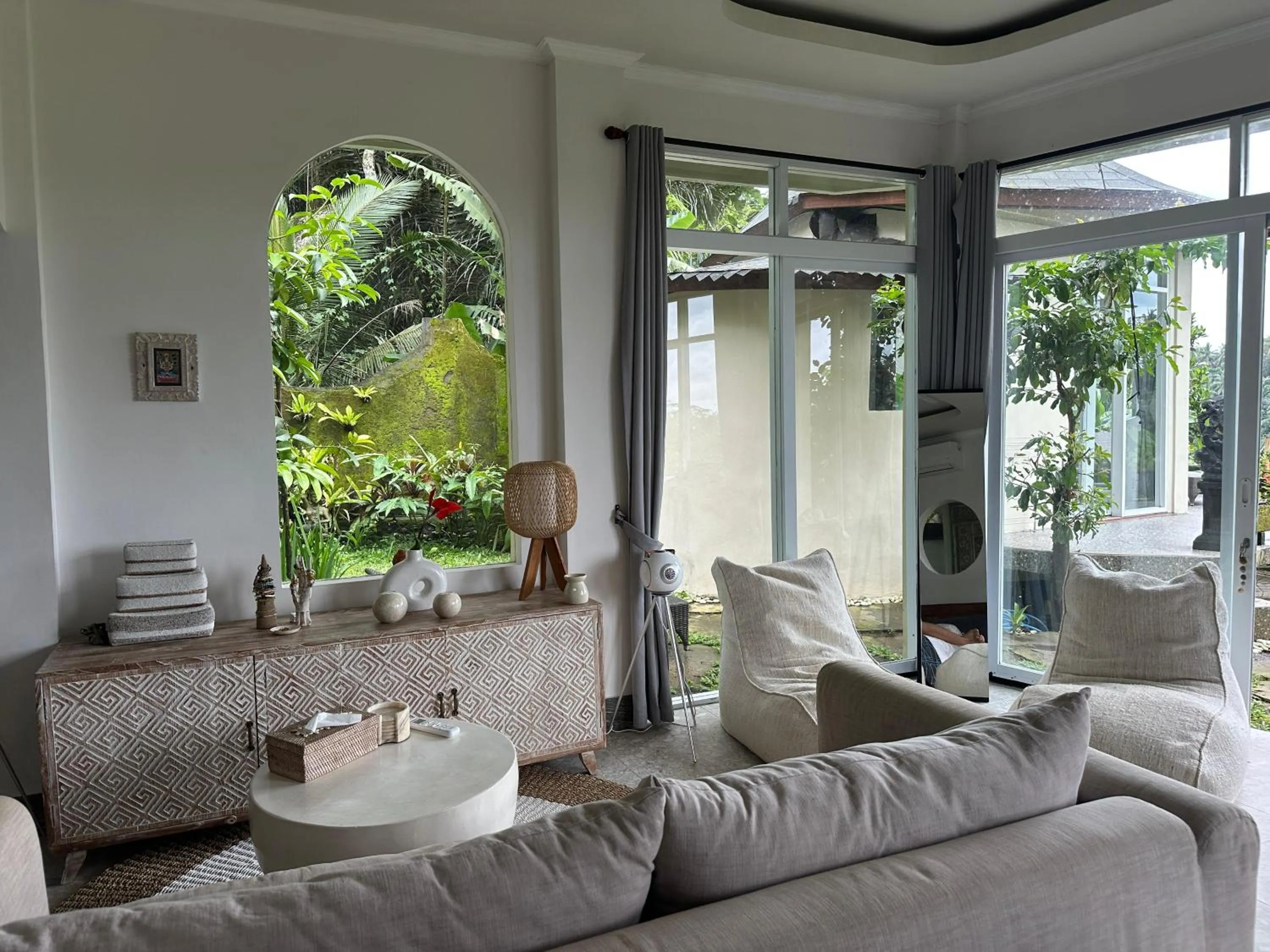 Living room in Tirta Asri Ubud Villa