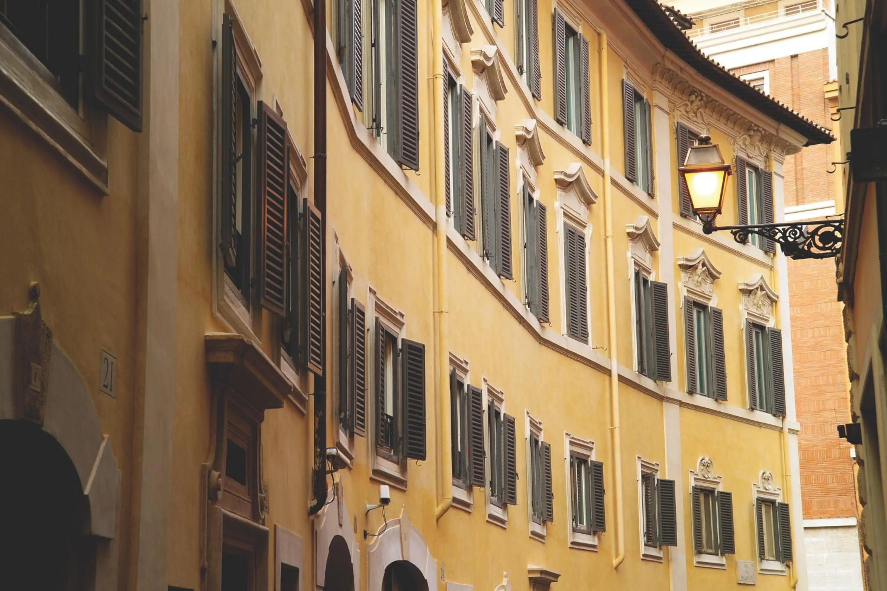 Facade/entrance in Hosianum Palace