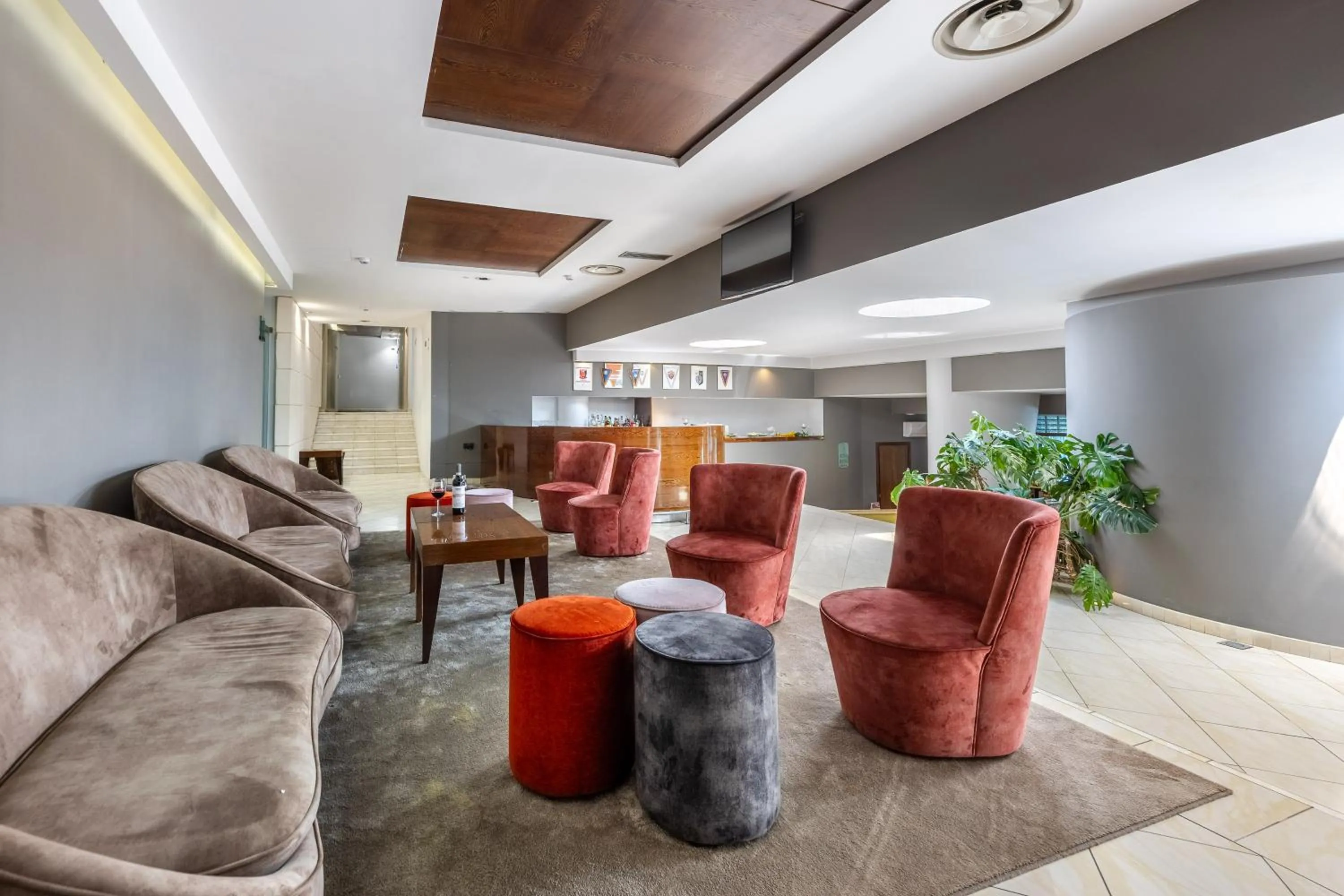 Seating area in Aston Hotel