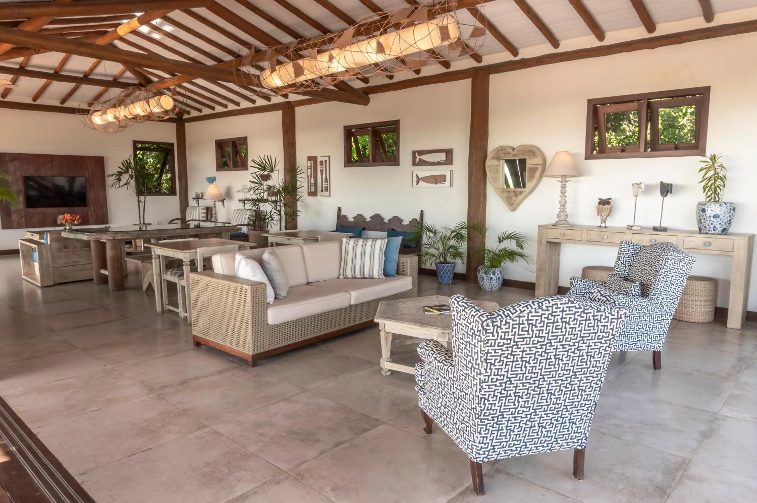 Communal lounge/ TV room in Manacá Pousada Parque