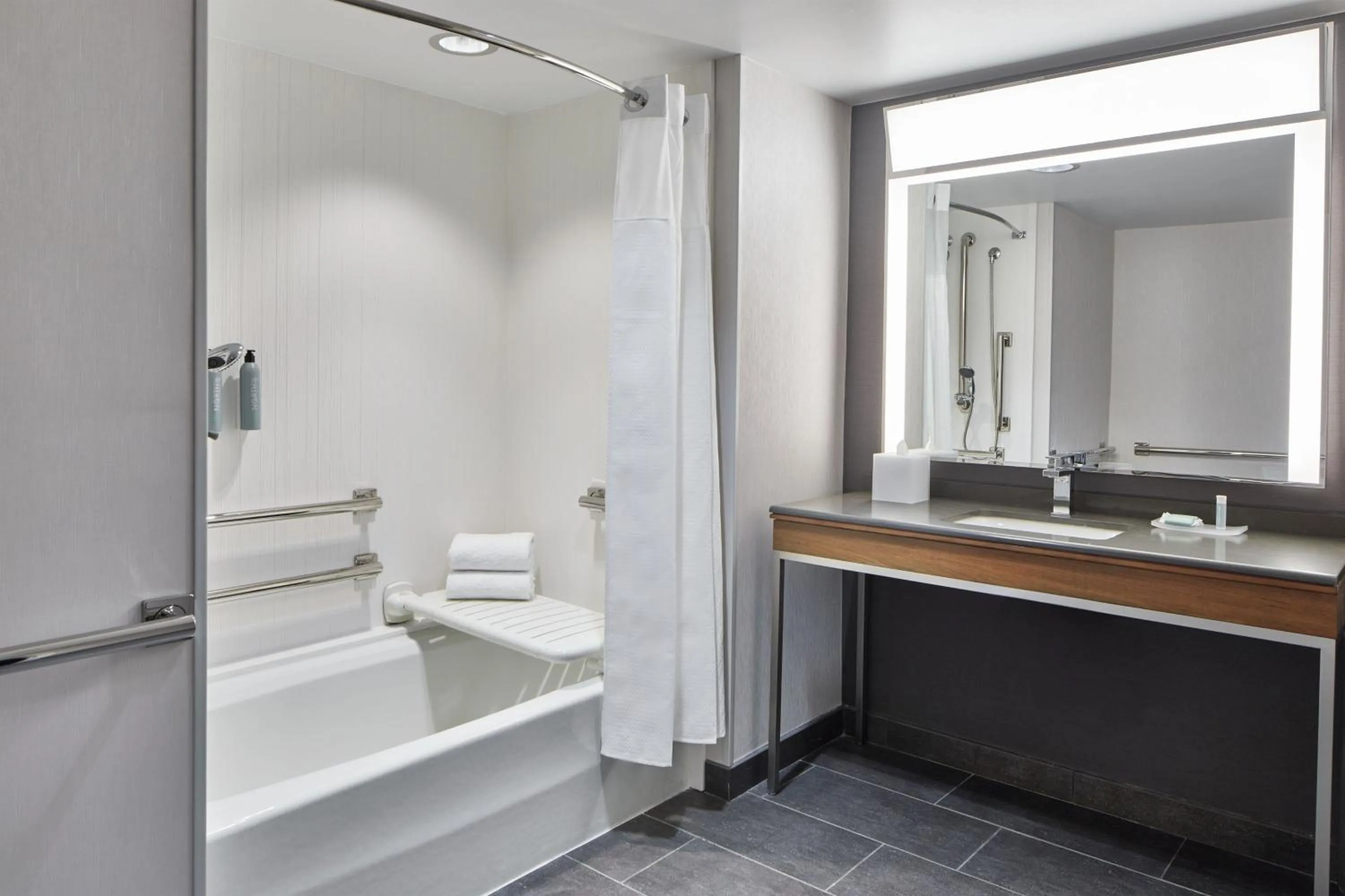 Bathroom in Courtyard by Marriott Detroit Downtown