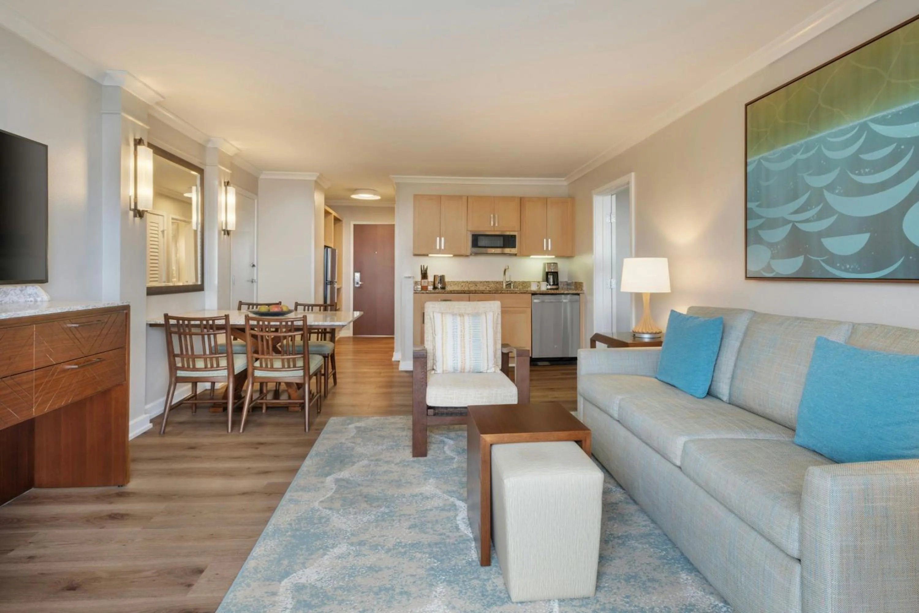 Living room in Marriott's Maui Ocean Club - Molokai, Maui & Lanai Towers