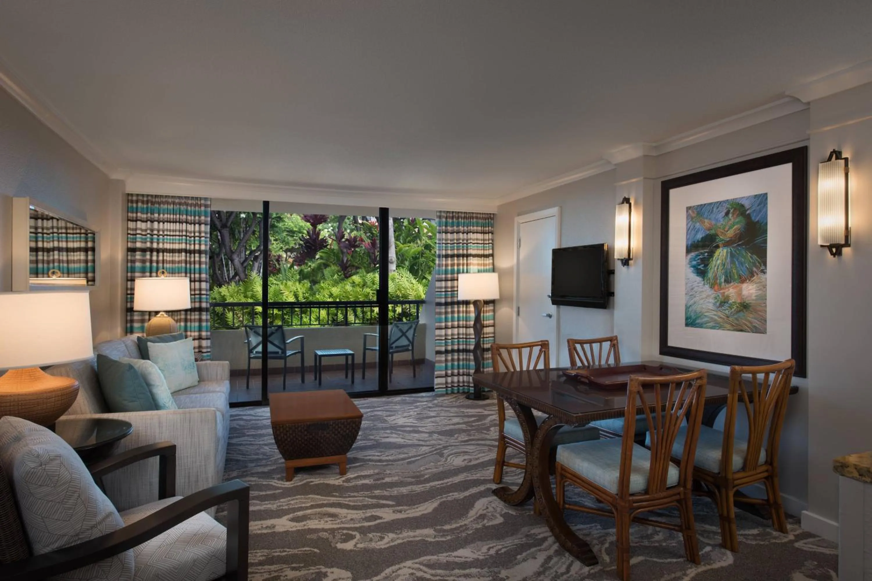 Living room in Marriott's Maui Ocean Club - Molokai, Maui & Lanai Towers
