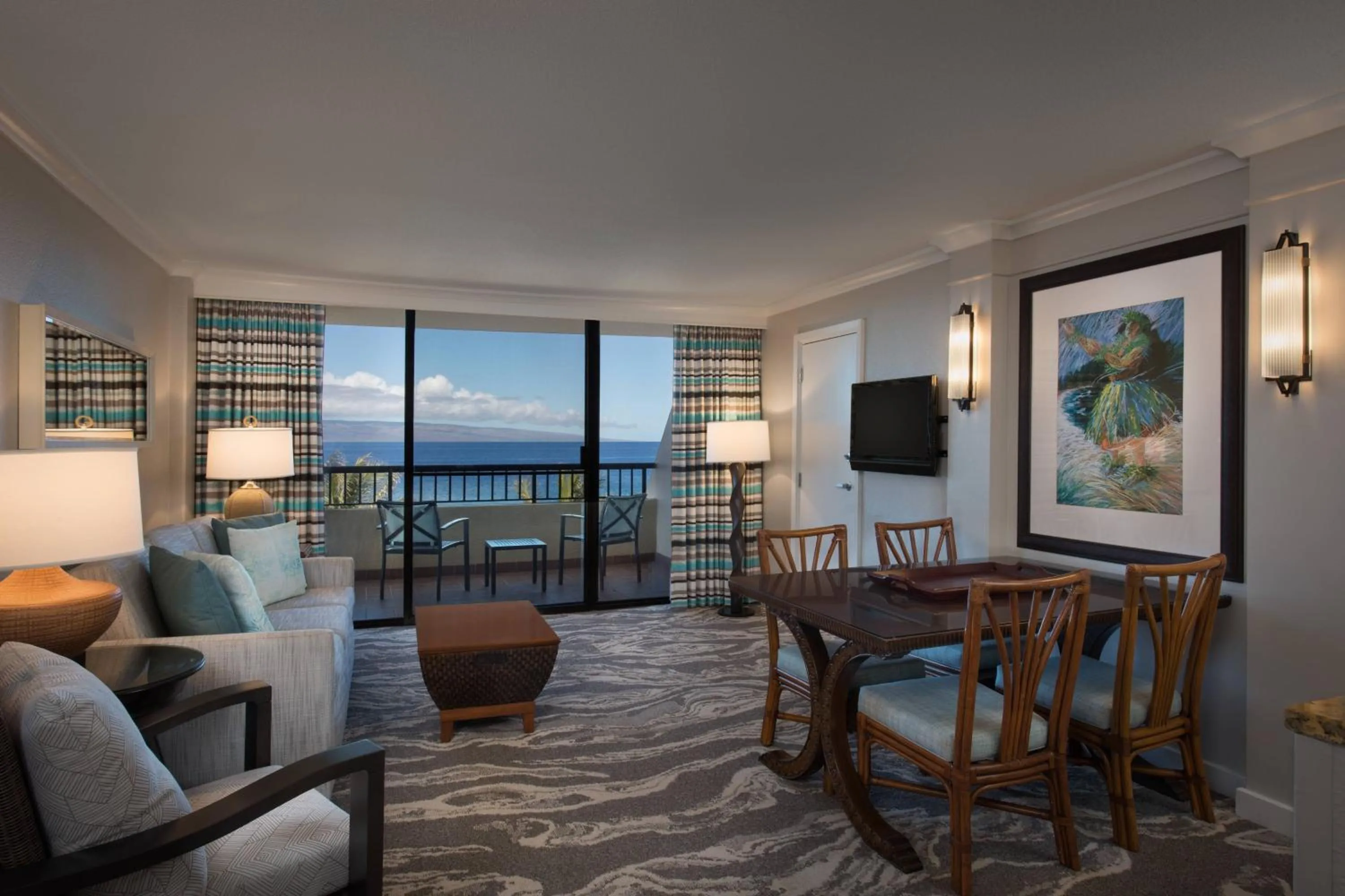 Living room in Marriott's Maui Ocean Club - Molokai, Maui & Lanai Towers