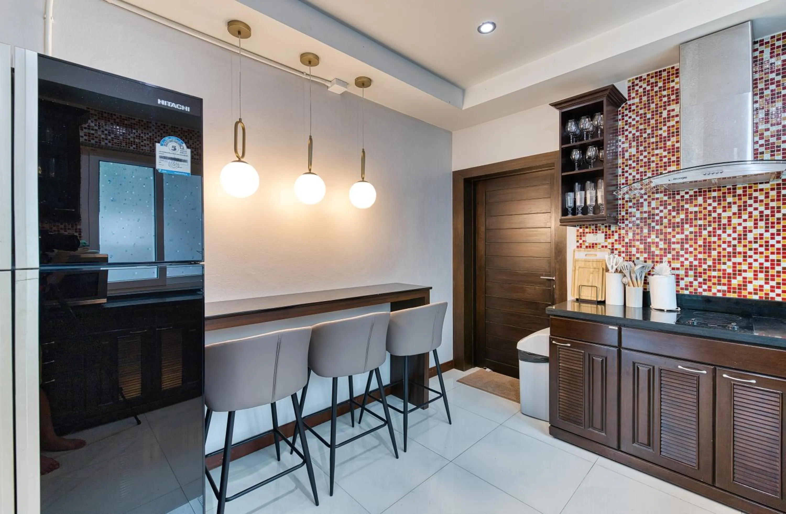 Kitchen or kitchenette in Surisa Seaview Pool Villas