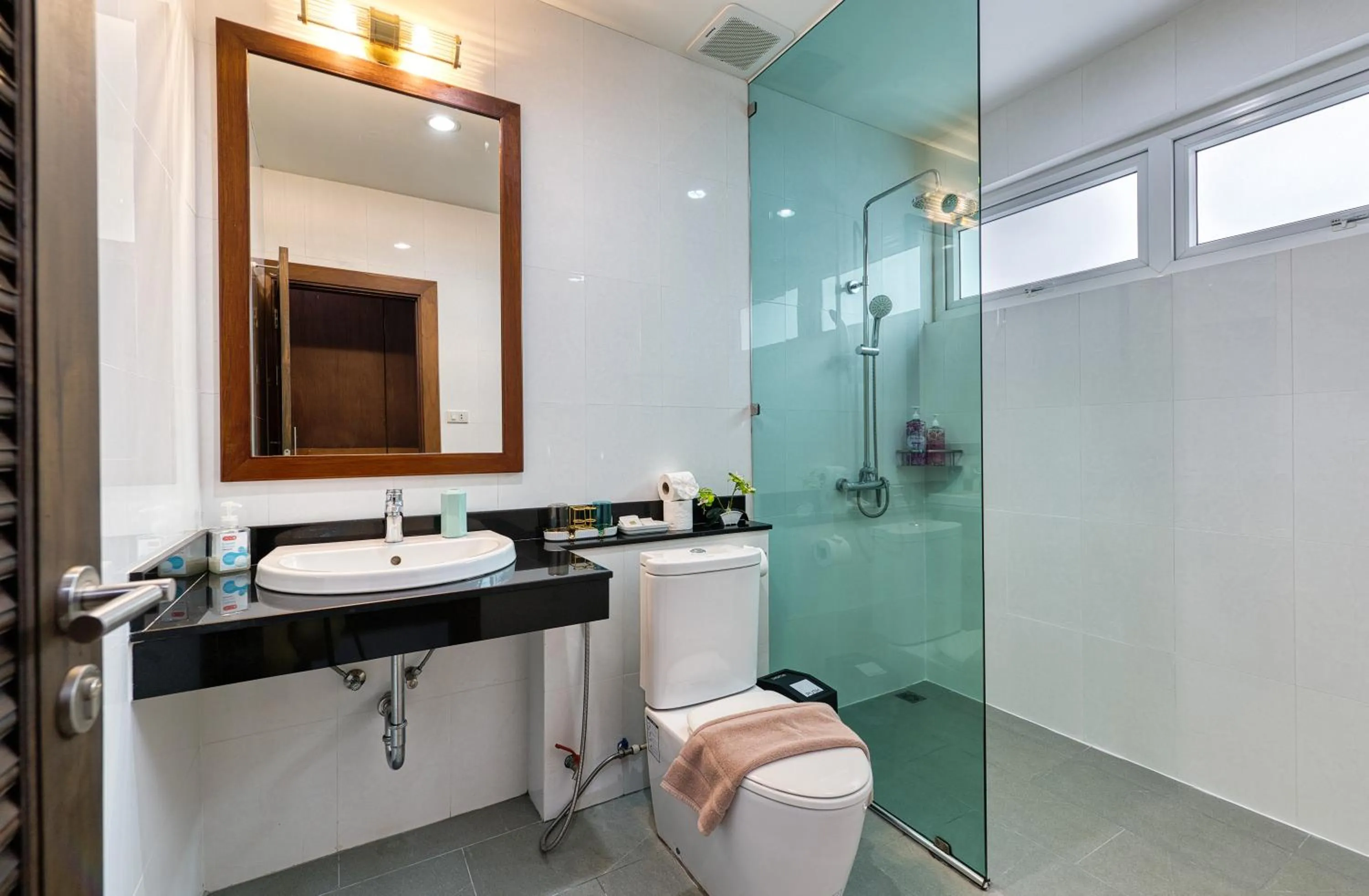 Shower in Surisa Seaview Pool Villas