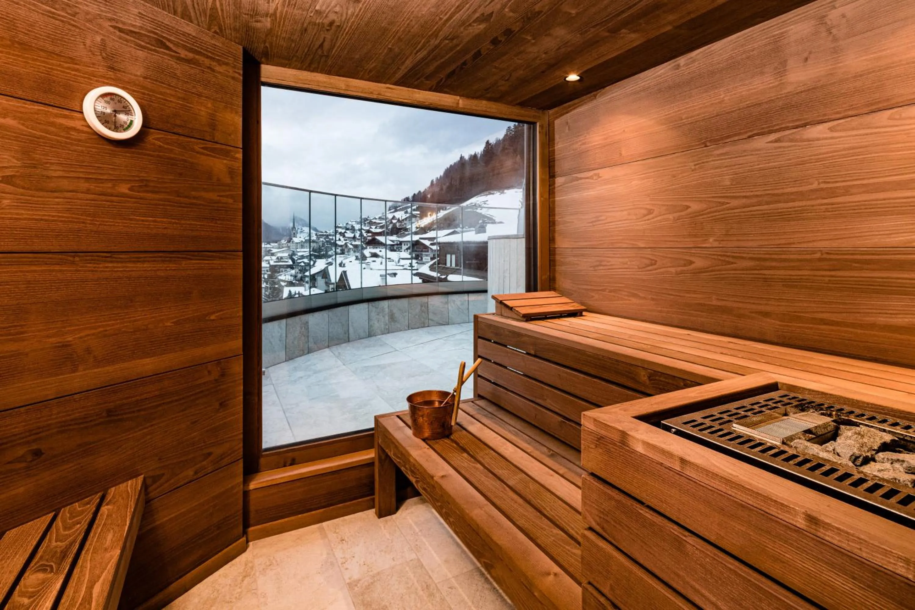 Sauna in Hotel Touring Dolomites