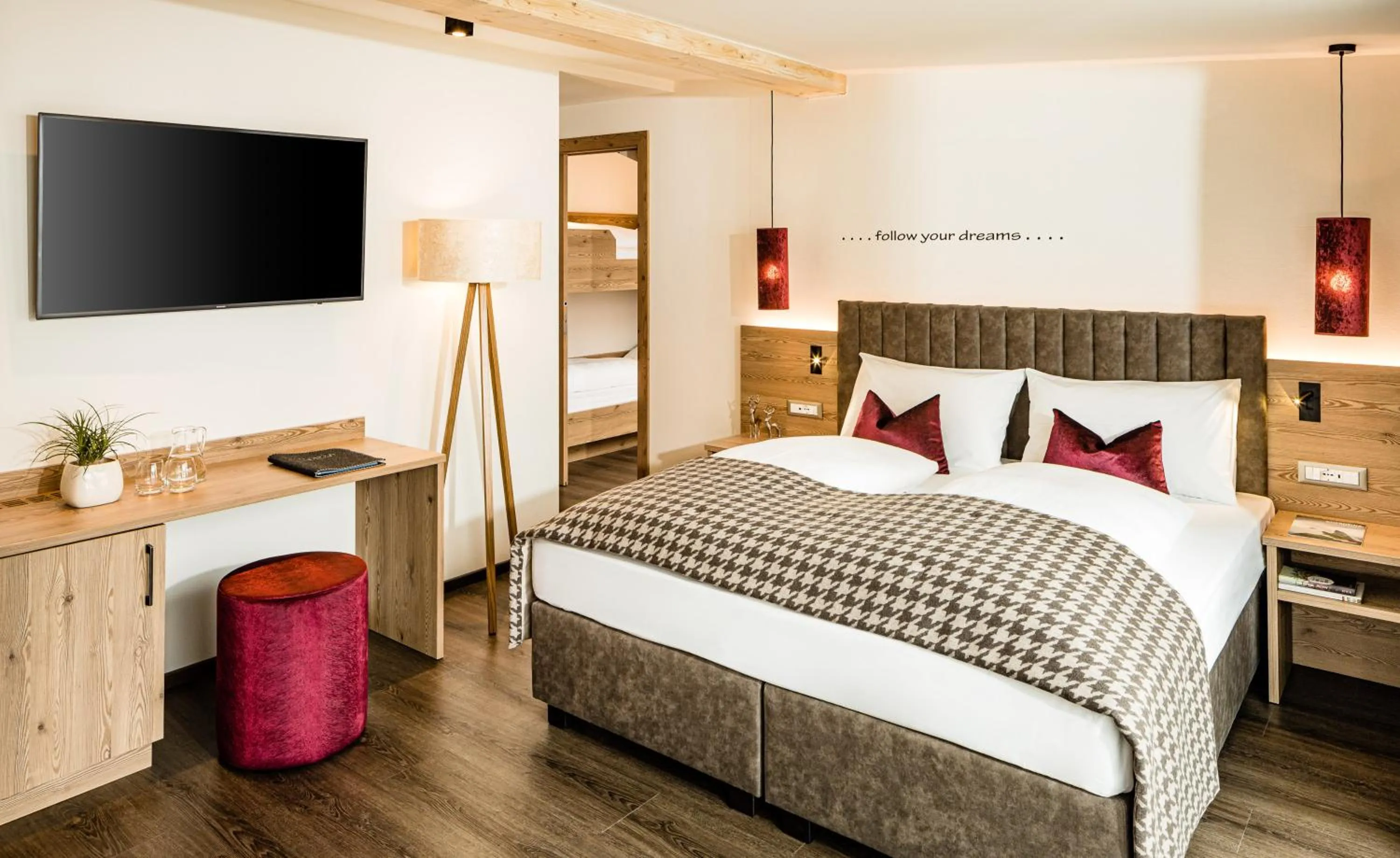 Bed in Hotel Touring Dolomites