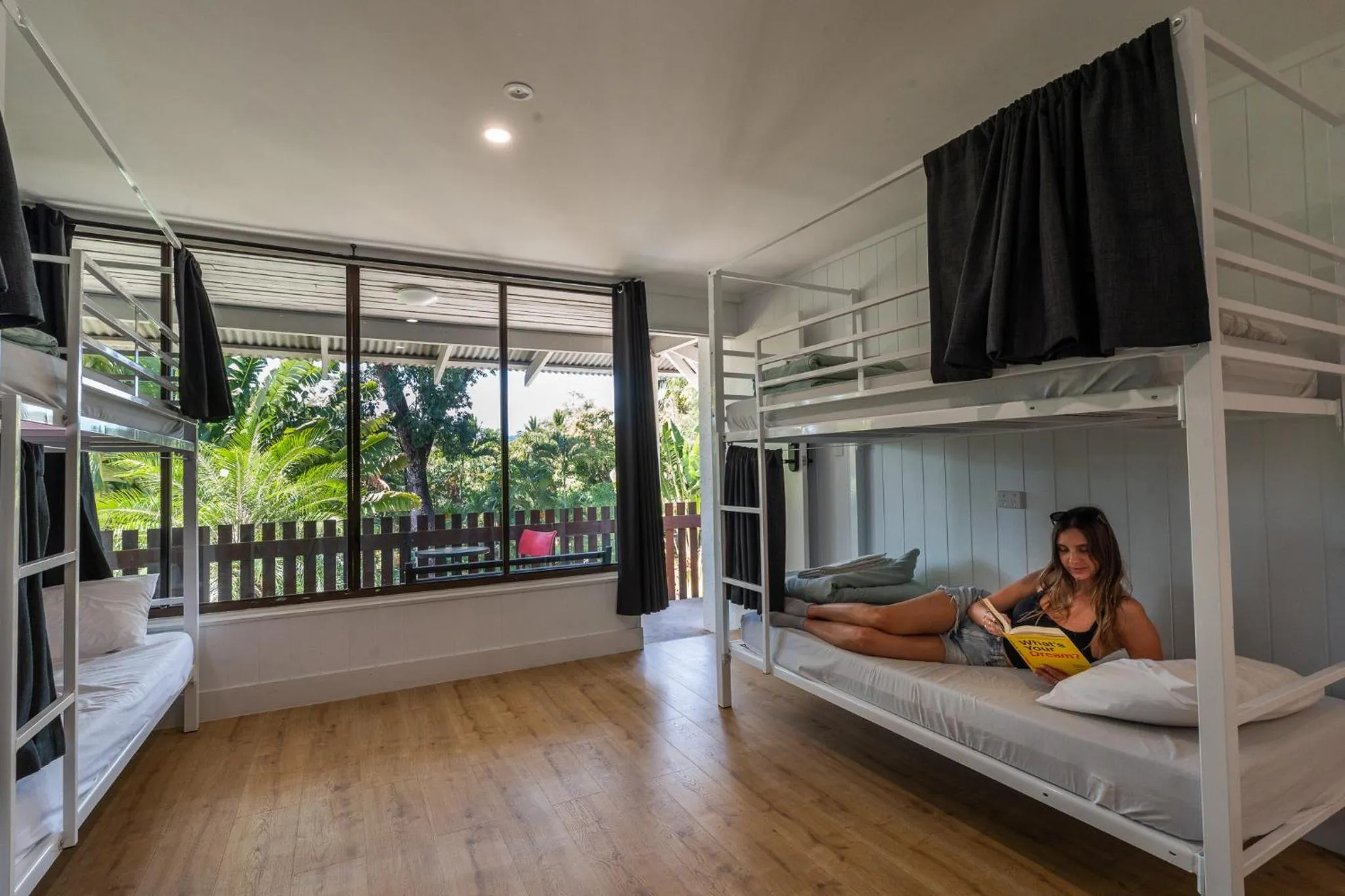 People, Bed in Nomads Airlie Beach