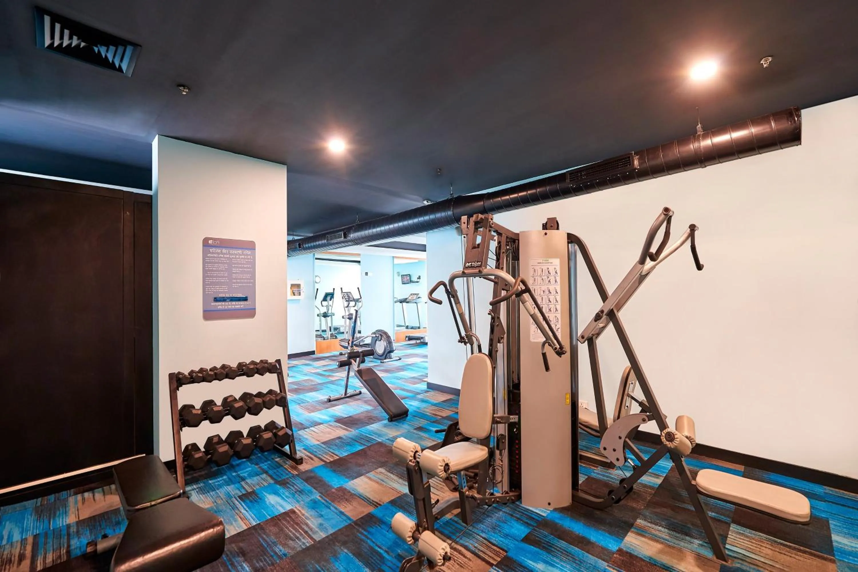 Fitness centre/facilities in Aloft Bengaluru Whitefield