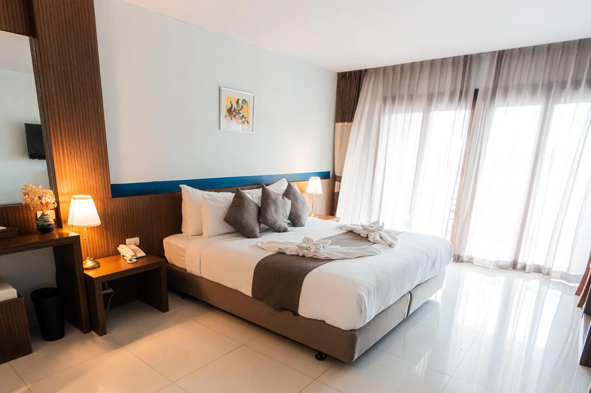 Bed in Siam Triangle Hotel Chiang Sean