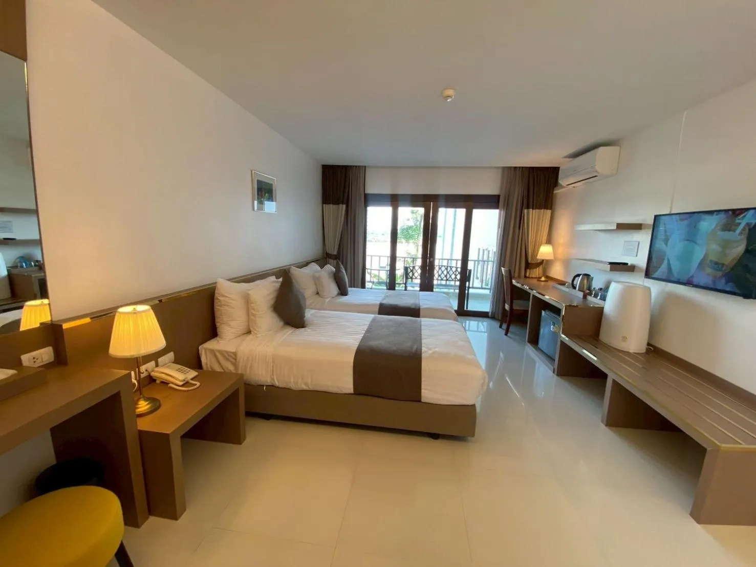 Bed in Siam Triangle Hotel Chiang Sean