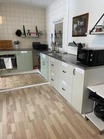 Kitchen or kitchenette in Motel Viborg