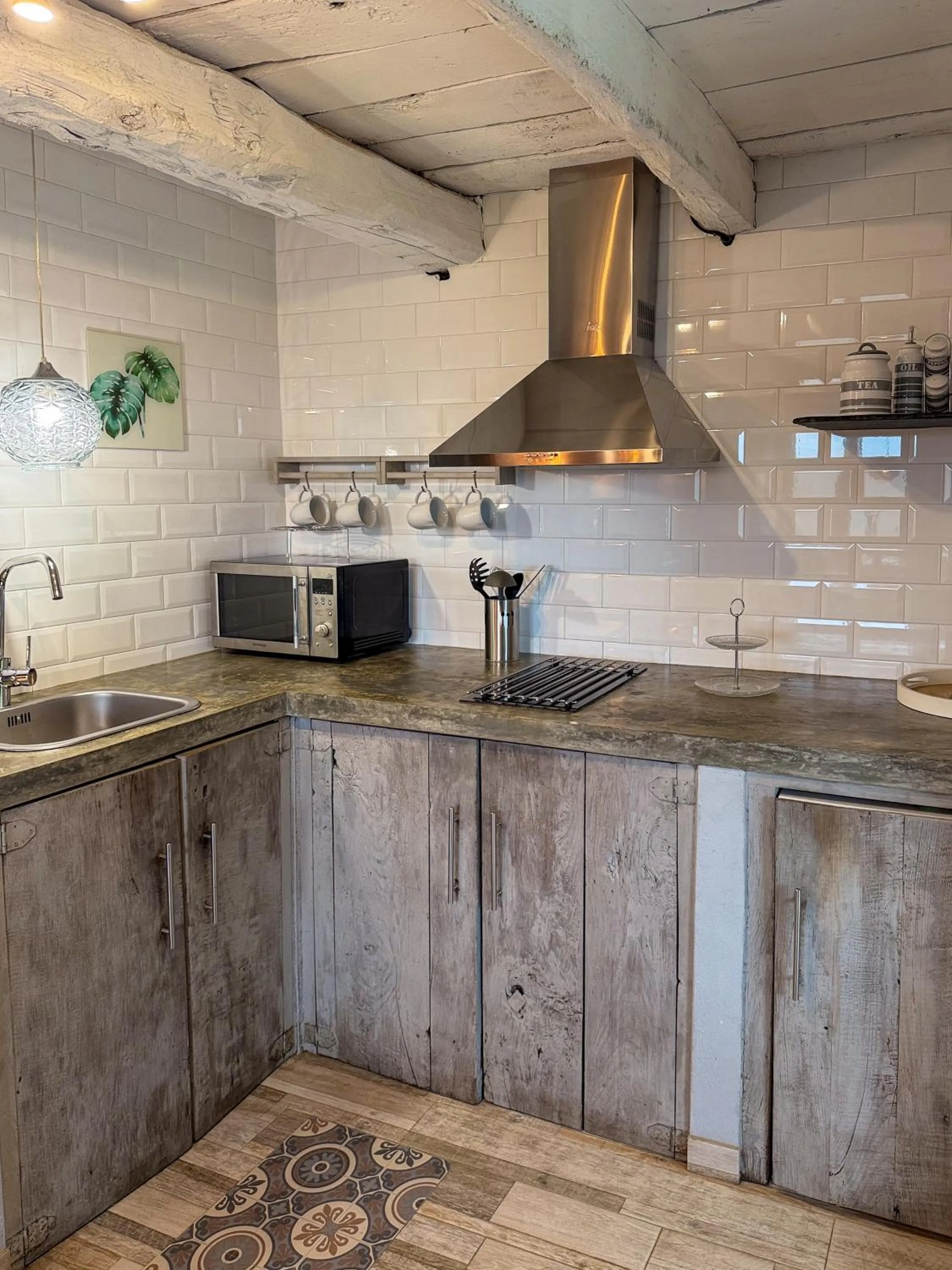 Kitchen or kitchenette in Complejo Rural Lar de Vies