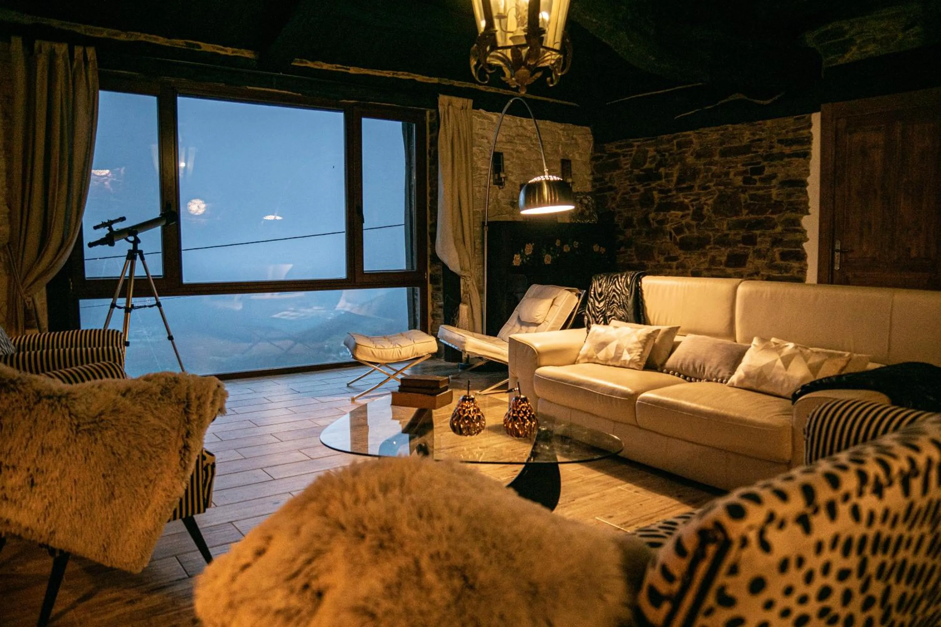 Seating area in Complejo Rural Lar de Vies