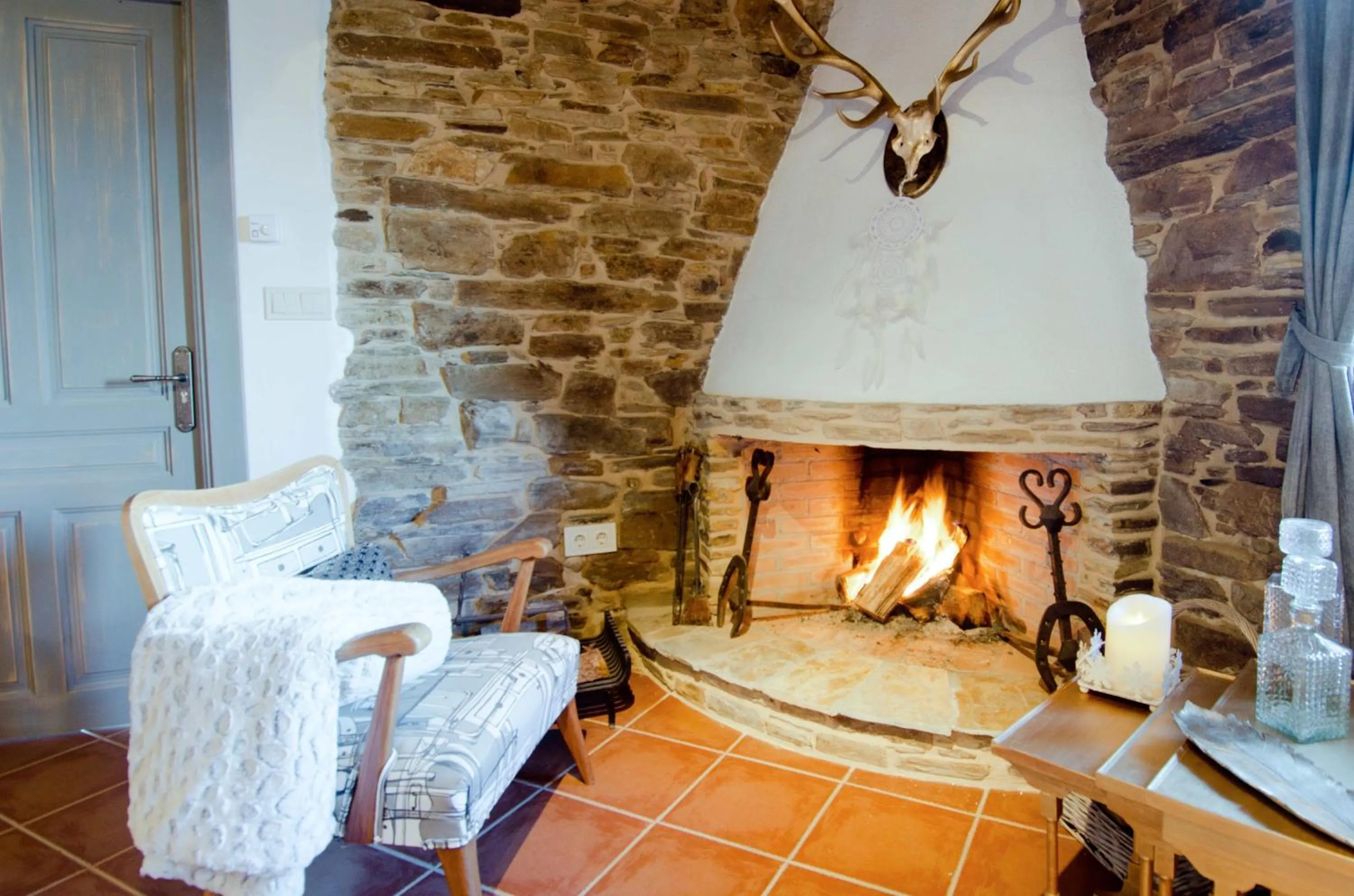 Living room in Complejo Rural Lar de Vies