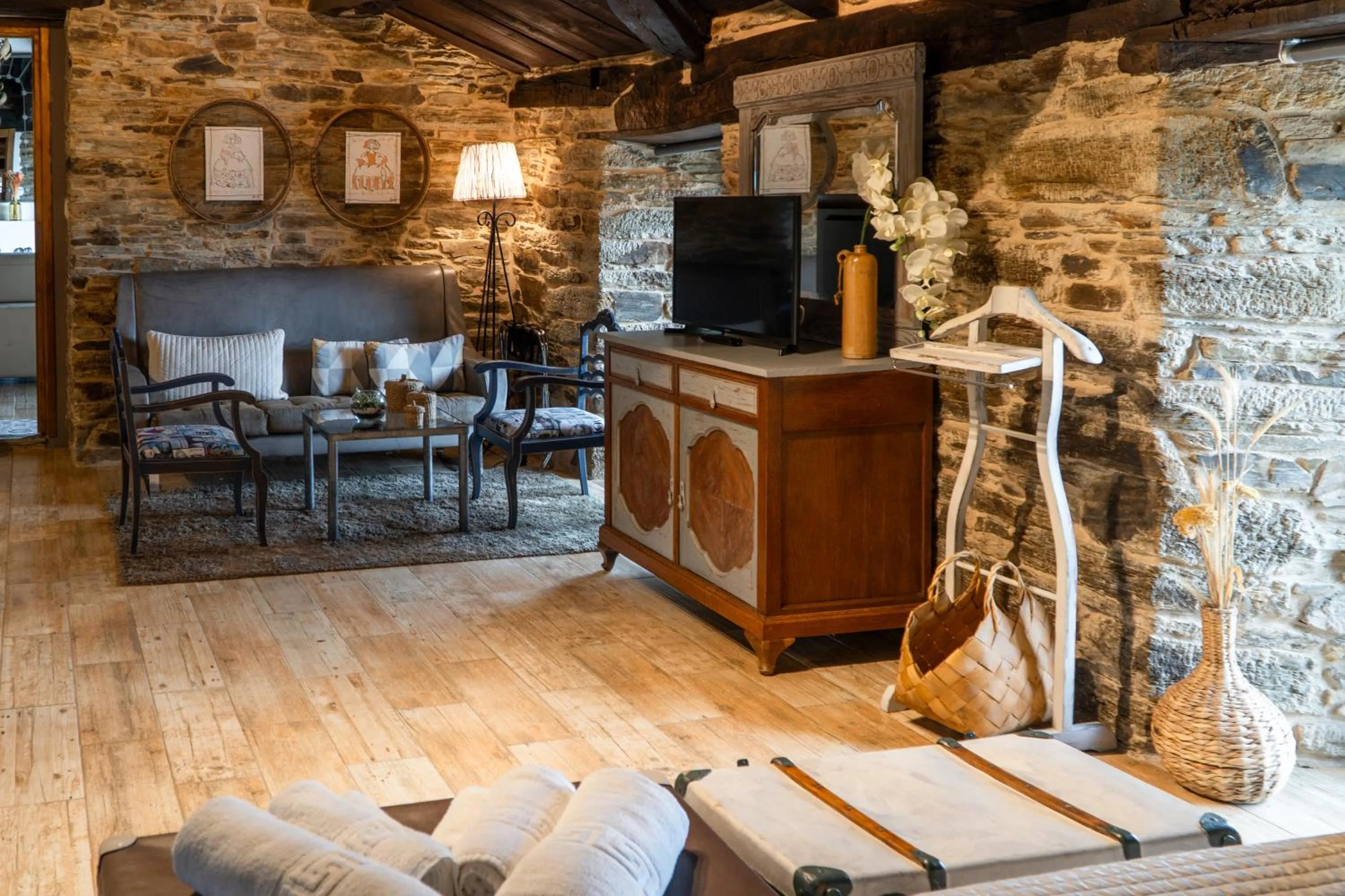 Living room in Complejo Rural Lar de Vies