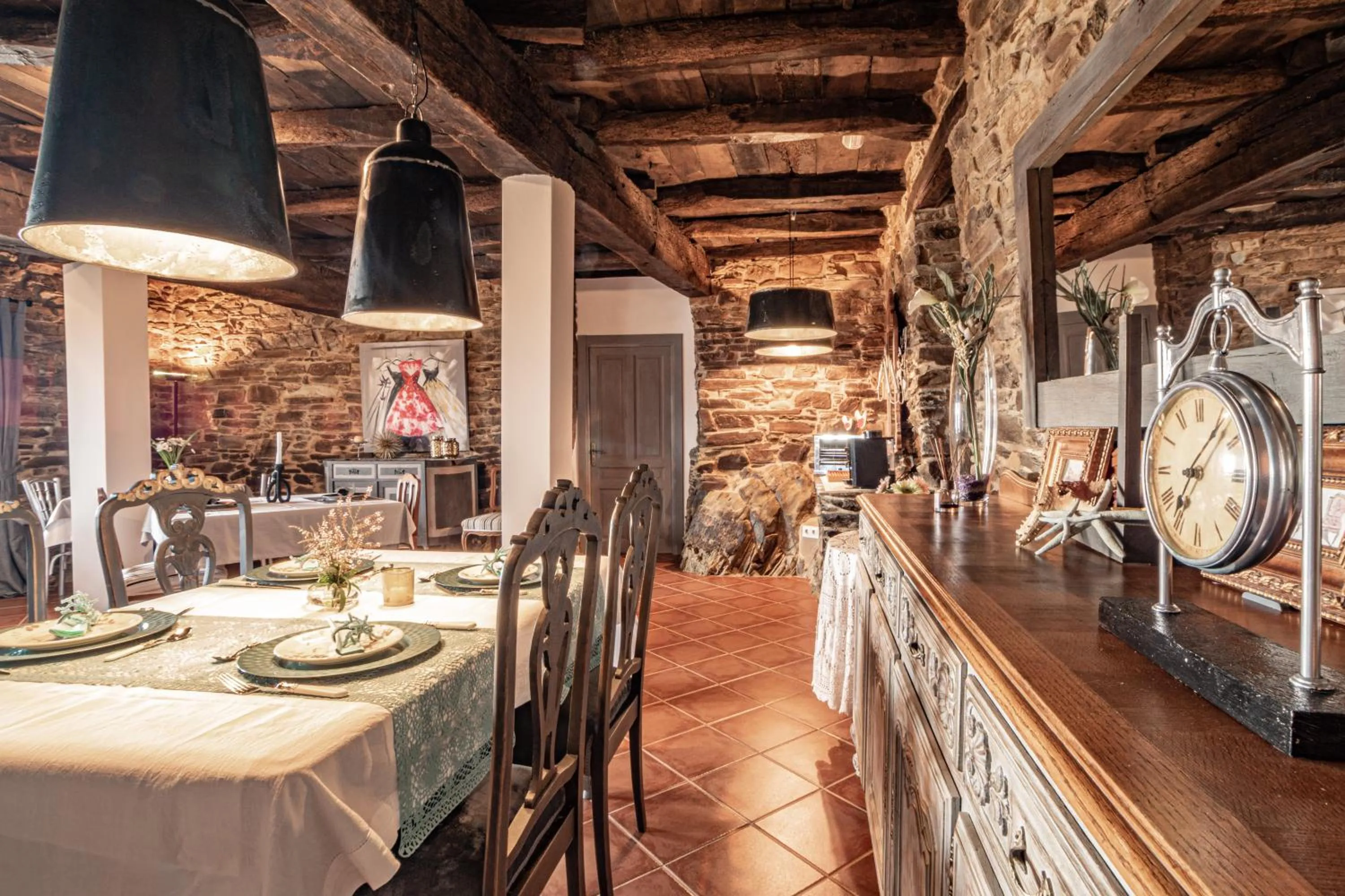Dining area in Complejo Rural Lar de Vies