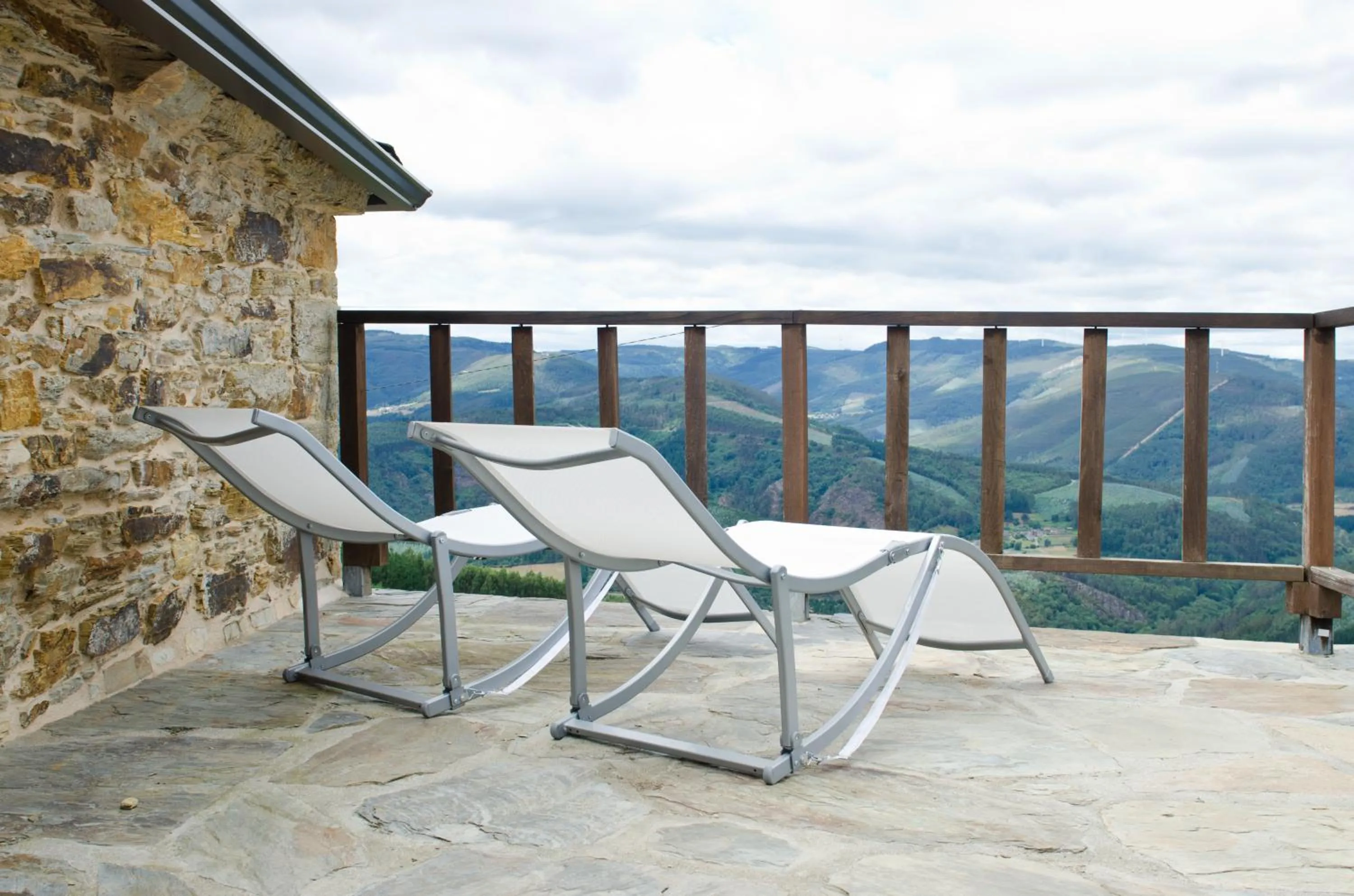 Balcony/Terrace in Complejo Rural Lar de Vies