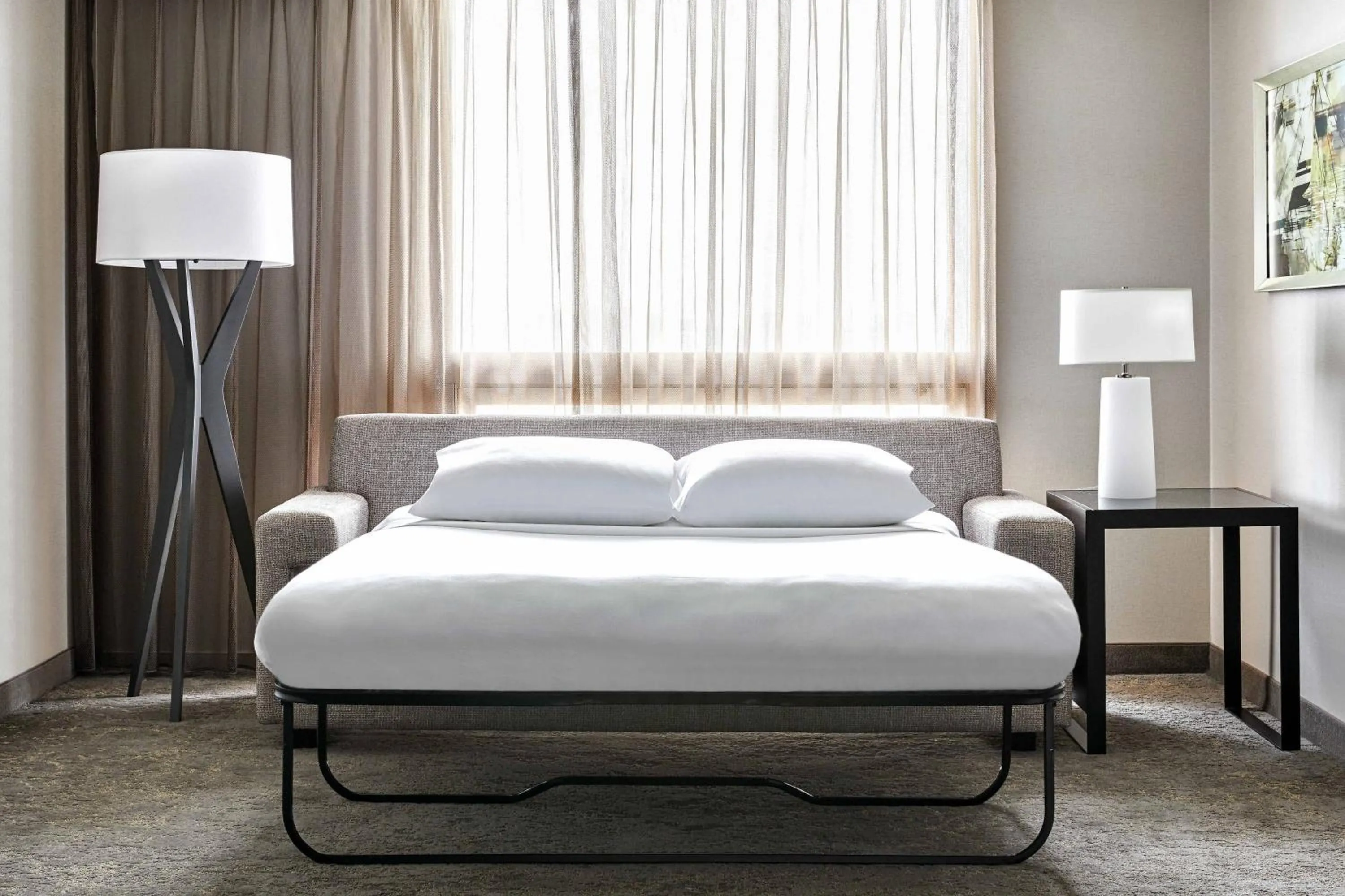 Photo of the whole room, Bed in Los Angeles Airport Marriott