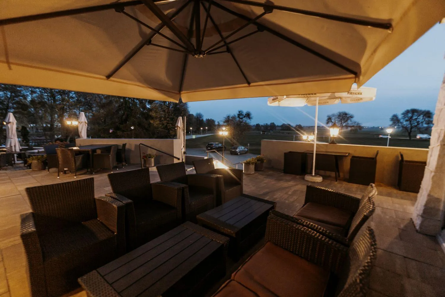 Patio in Hotel Podjadek