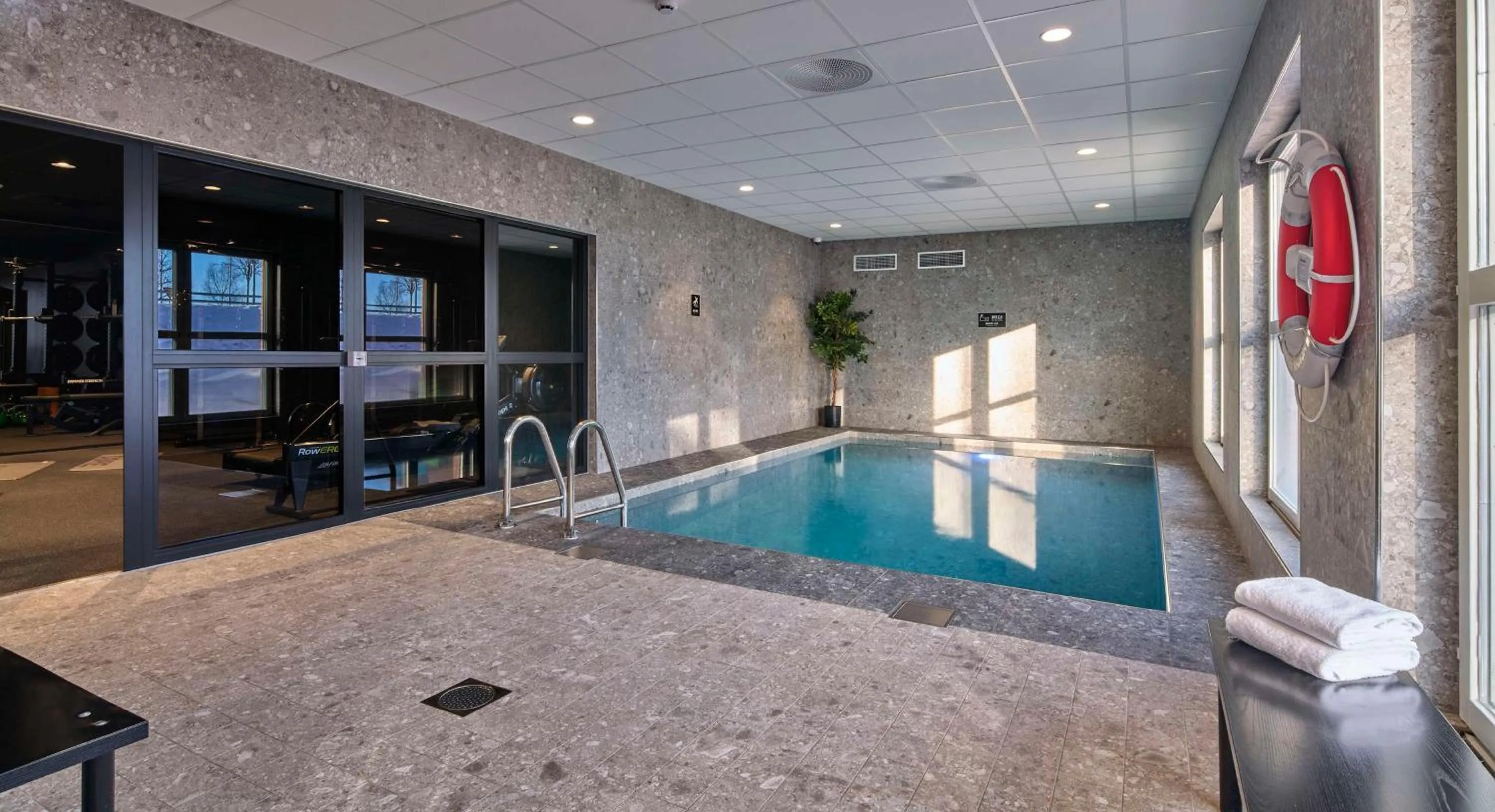 Pool view in Scandic Lugnet