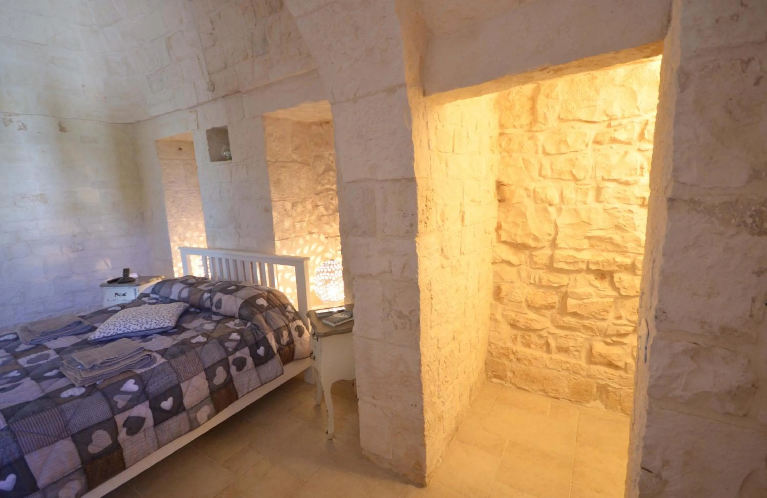 Bed in Trulli Petra Chiara