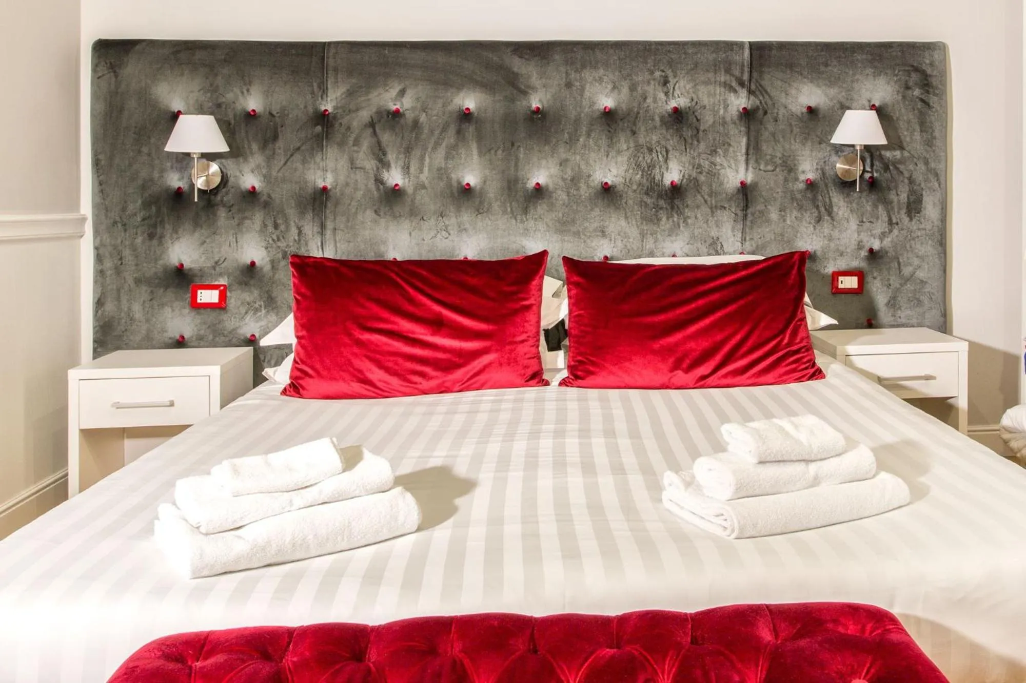 Bed in La Foresteria Luxury Suites