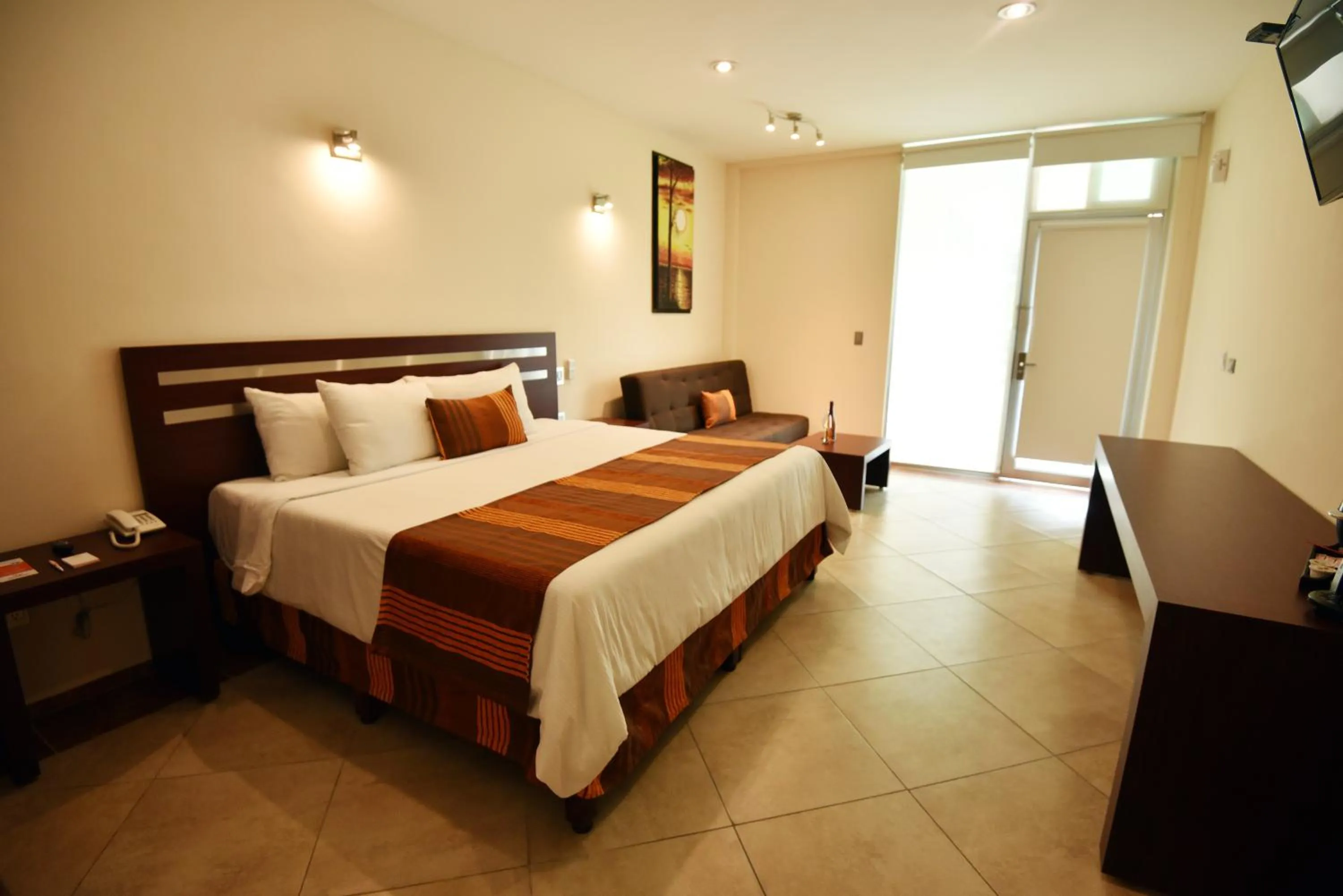 Bed in Hotel Quinta Tequisquiapan