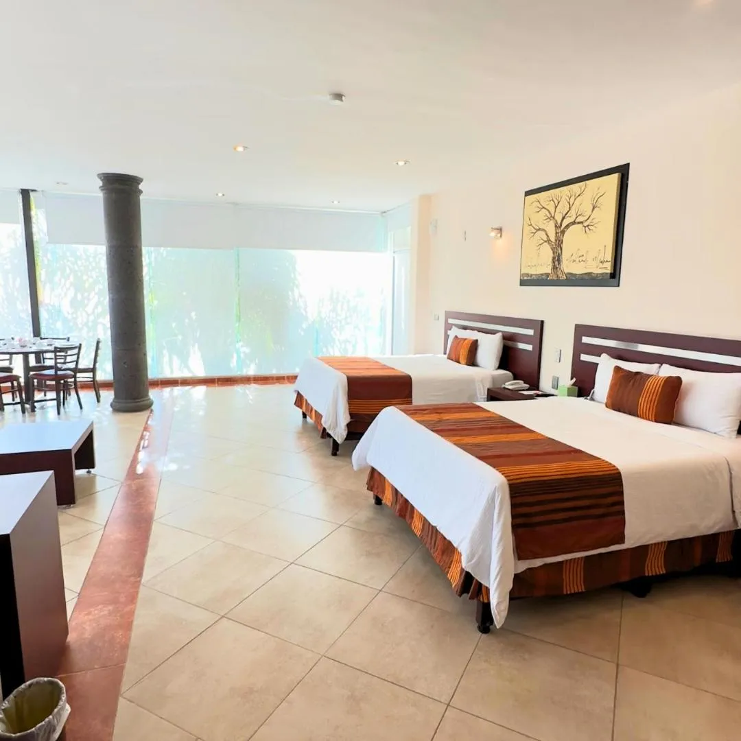 Bed in Hotel Quinta Tequisquiapan